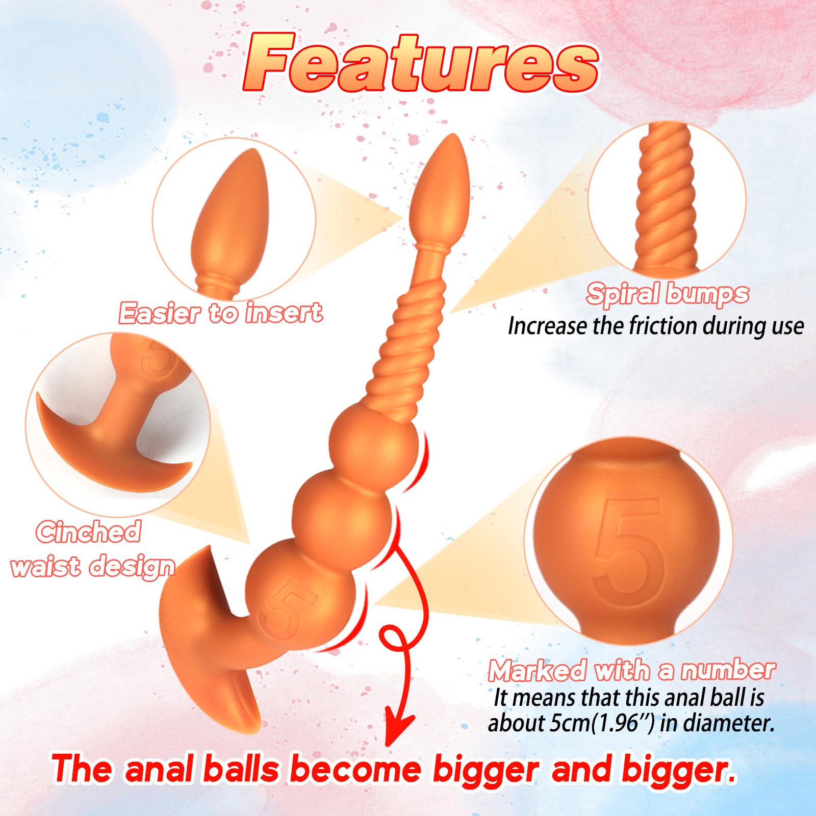 Premium Silicone Anal Beads with Removable Fox Tail - Prostate & G-Spot Stimulator for Men & Women - Black Adult Sex Toy for Couples, Role Play & Sensual Exploration - Perfect for Spicing Up Your Intimate Moments & BDSM Play