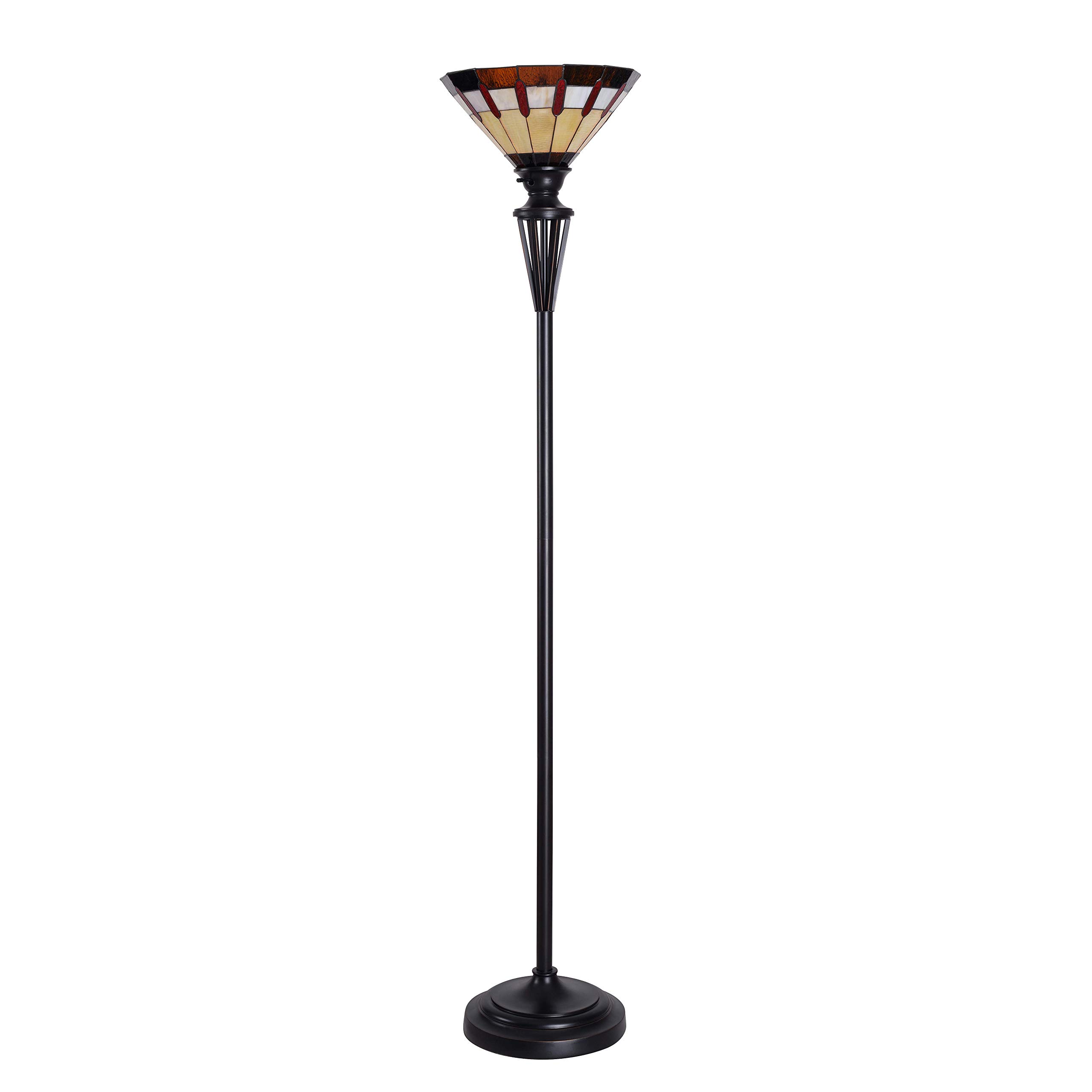 Kenroy Home 32718BRZ Bronze Finish Harmond Floor Lamp - Medium Height Modern Lighting for Living Room, Bedroom & Office Decor