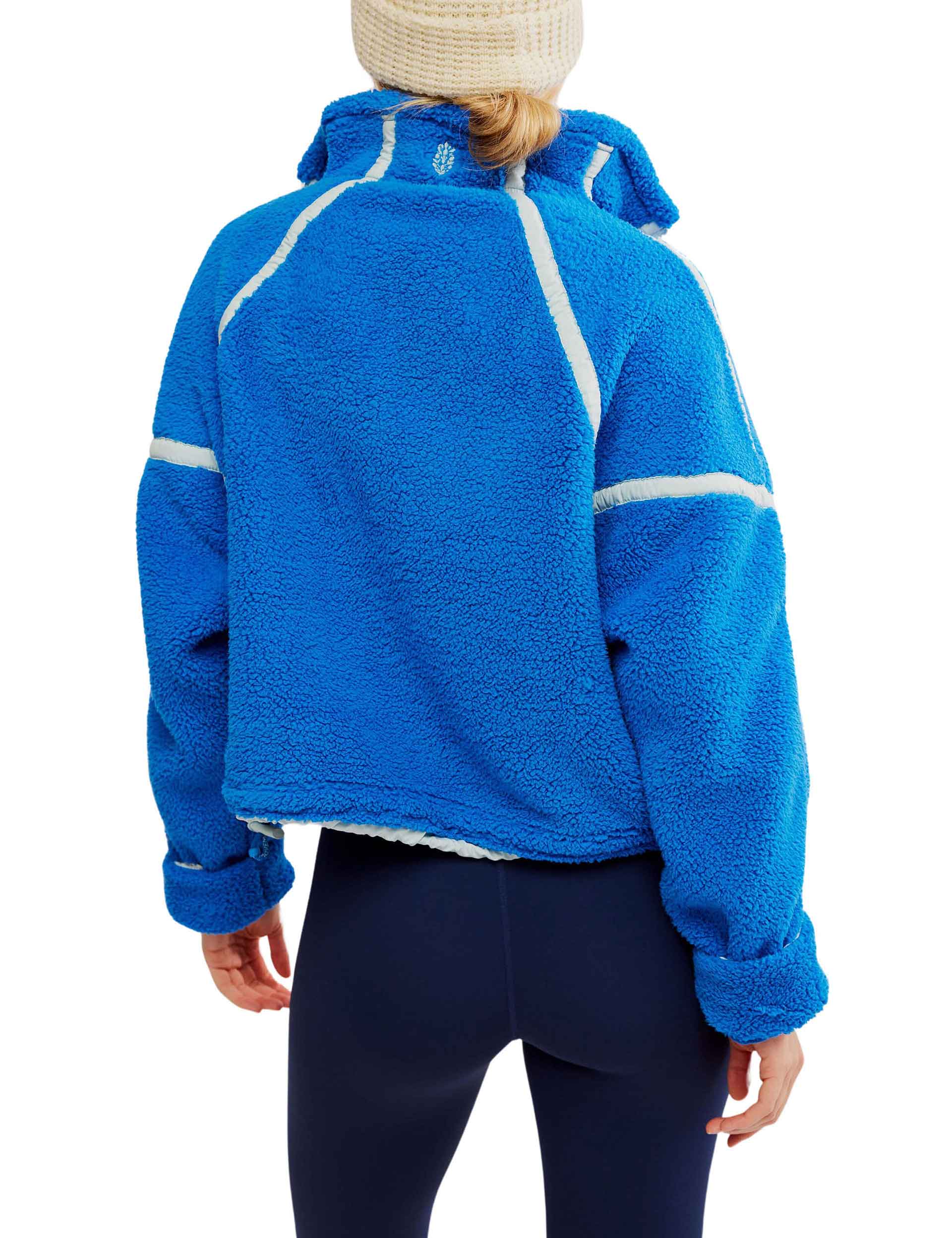 Mountain High 1/2 Zip Fleece Jacket - Midatlantic Combo for Men & Women | Warm Winter Outdoor Hiking & Camping Pullover