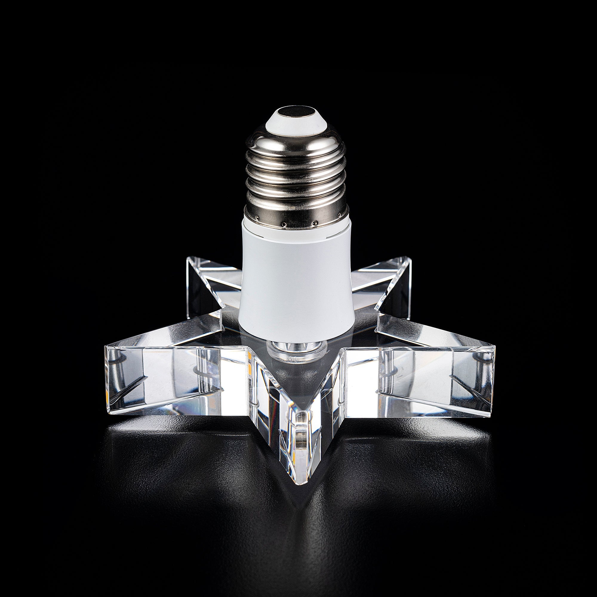 STAR Crystal LED Light Bulb - Energy Efficient, Dimmable, Large Size for Chandeliers & Home Decor