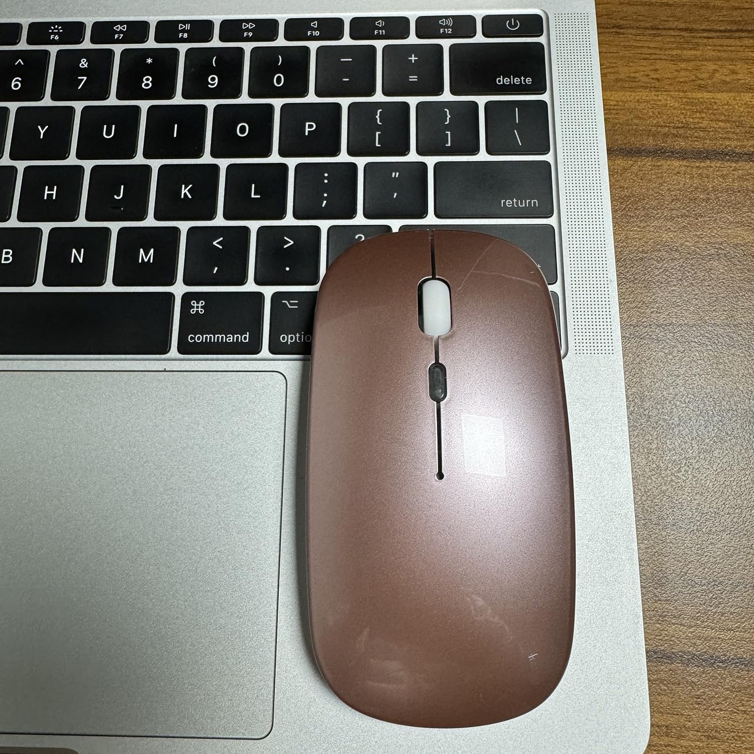 Wireless Bluetooth Mouse for Laptop, MacBook, iPad, PC - Compatible with MacBook Air, MacBook Pro, Windows, Chromebook - Ergonomic Portable Design (Rose Gold) - Perfect for Office, Travel & Home Use