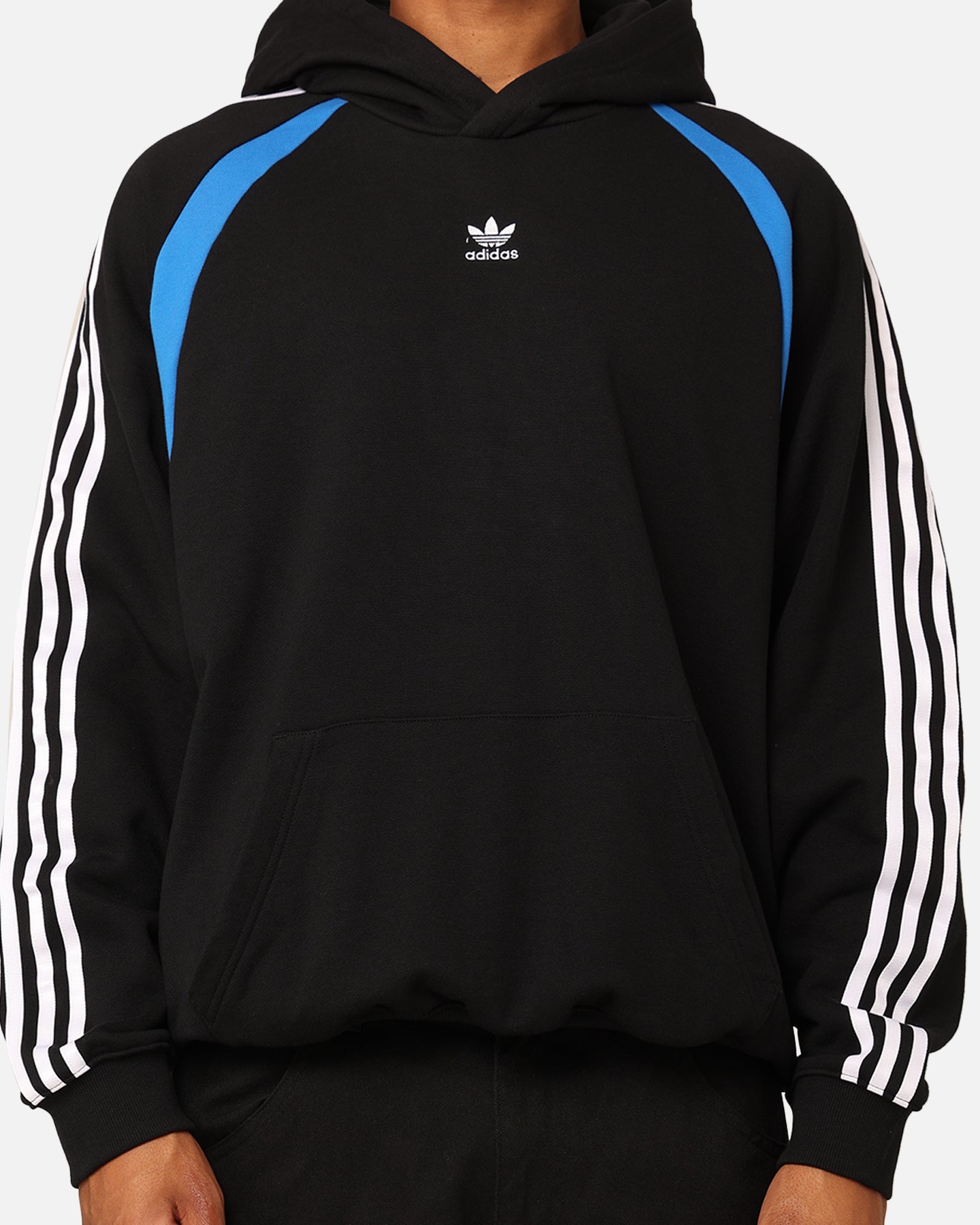 Adidas Oversized Hoodie for Men & Women - Black Cotton Pullover Hooded Sweatshirt | Casual Streetwear for Gym, Lounge & Everyday Wear