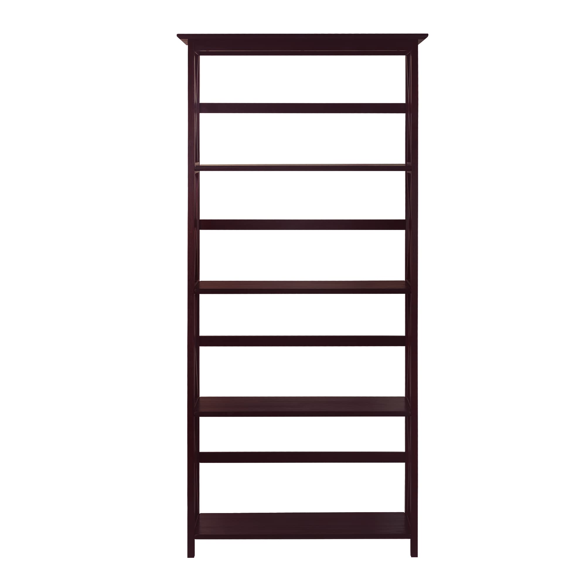 Modern Wooden Bookshelf for Home & Office - 5-Tier Storage Shelf for Books, Decor & Essentials | Perfect for Living Room, Bedroom & Study Spaces