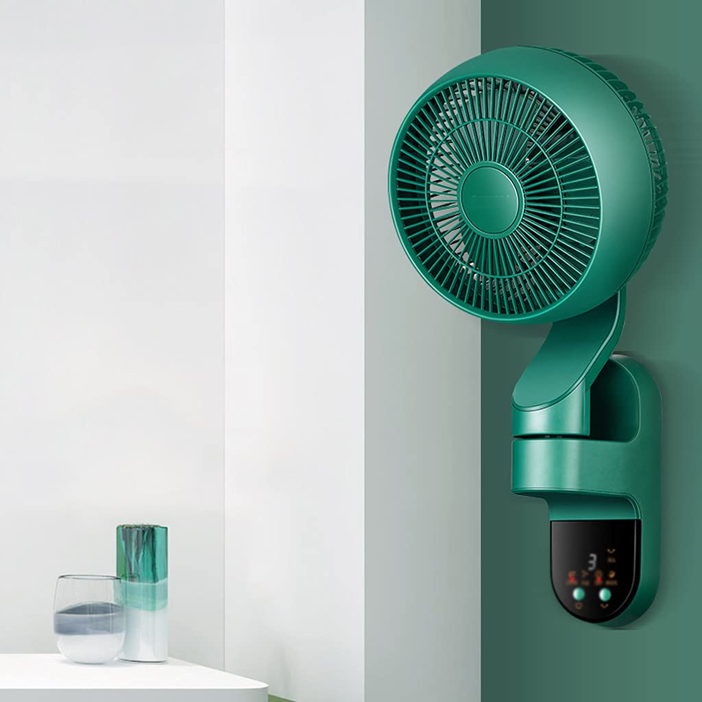 SHIJIANX Wall Mount Fan with Remote Control - Quiet 3-Speed Whole Room Air Circulator, 9-Hour Timer, 11x25x57cm - Perfect for Bedrooms, Living Rooms & Offices