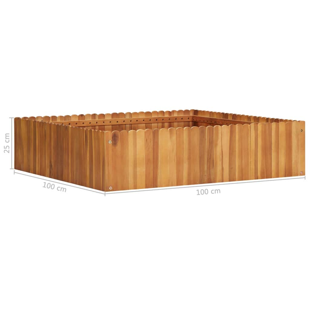 Elevated Wooden Raised Garden Bed Planter Box for Vegetables, Flowers & Herbs - Outdoor Gardening Kit for Patio, Backyard & Balcony Planting