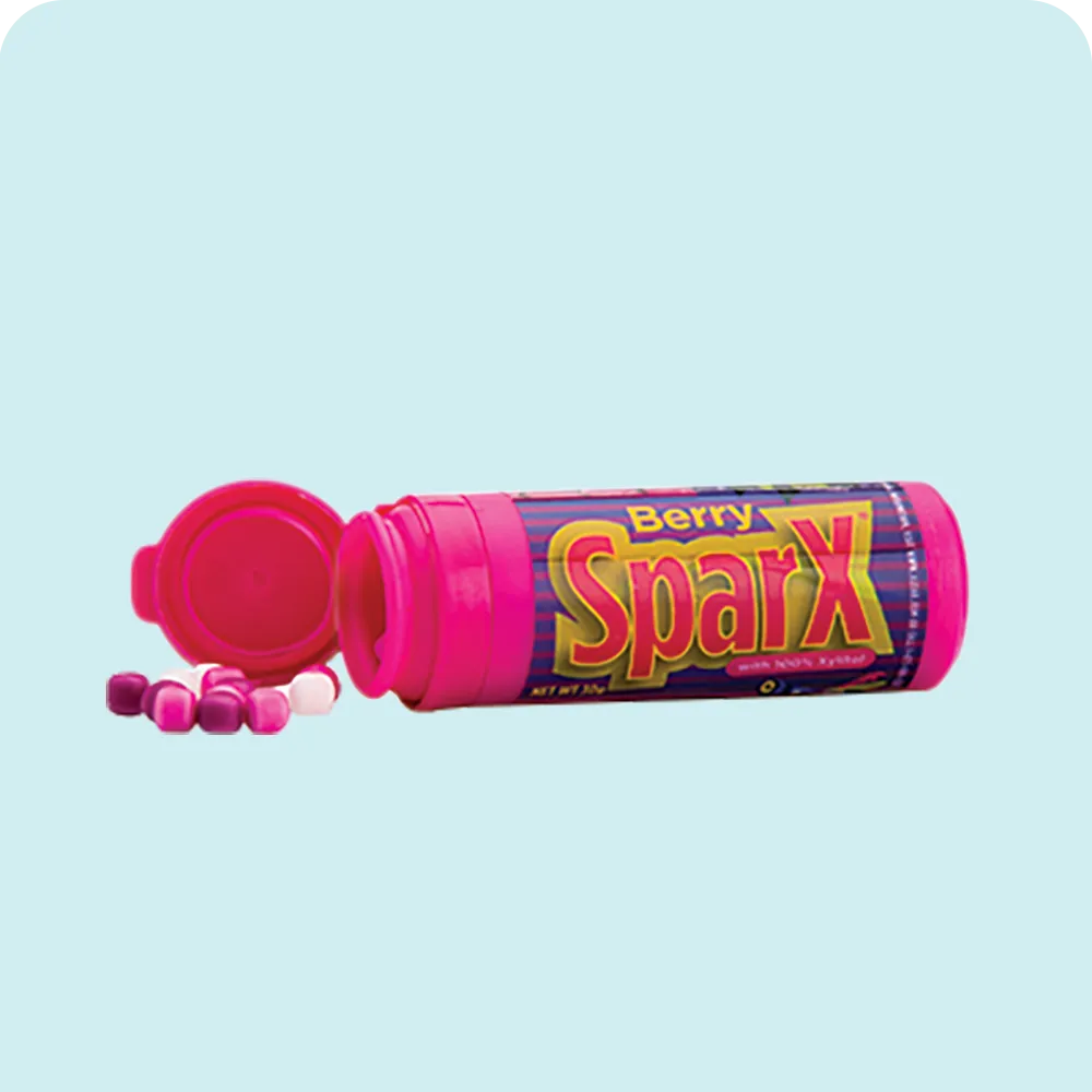 SparX Natural Xylitol Sugar-Free Candy - Low Calorie Sweet Treat for Diabetics & Keto Diet - Perfect for Office Snacks, Travel & Healthy Lifestyle
