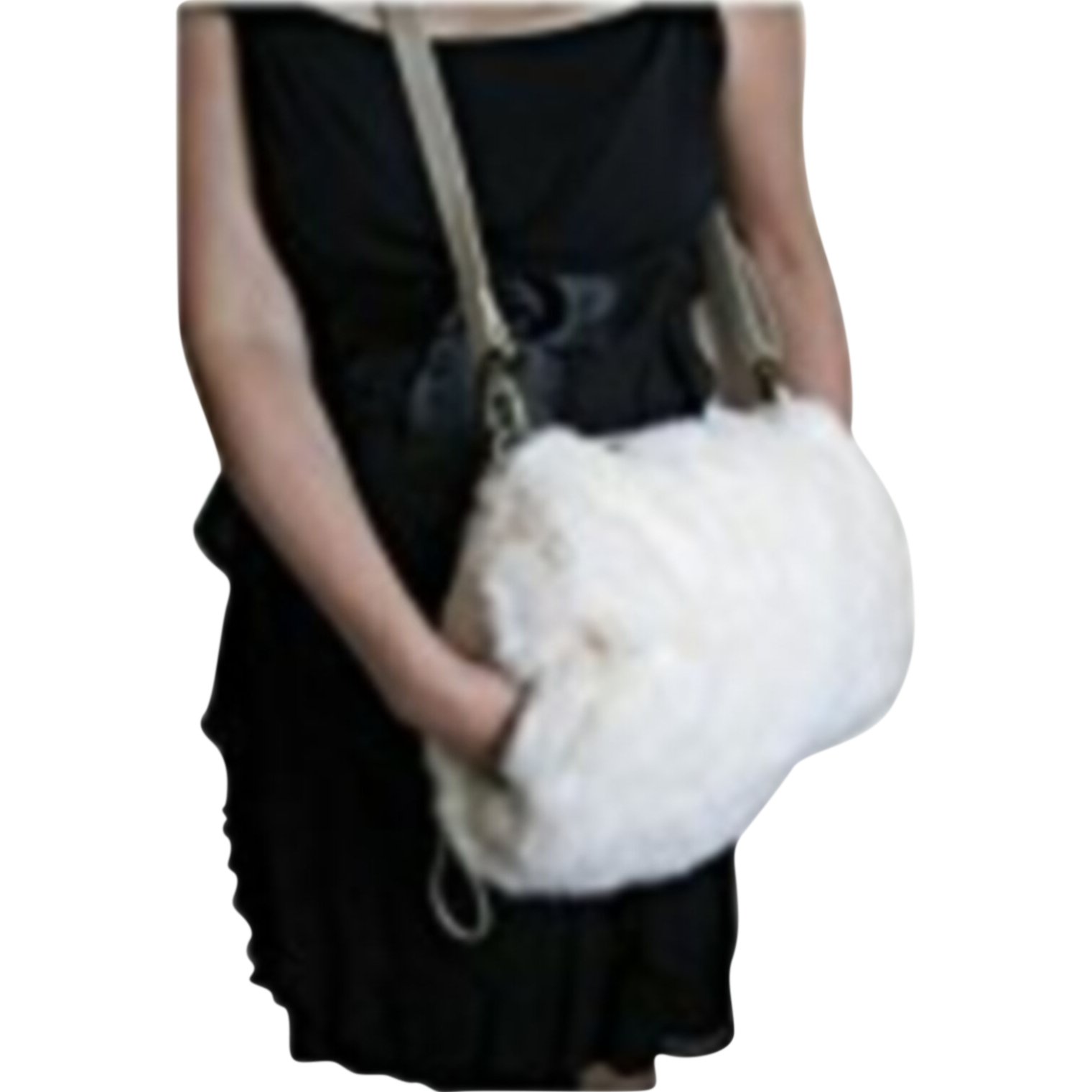 Premium Large Rabbit Fur Hand Muff - Winter Fashion Accessory for Women | Cozy & Stylish Cold Weather Essential for Outdoor Activities, Date Nights & Holiday Events