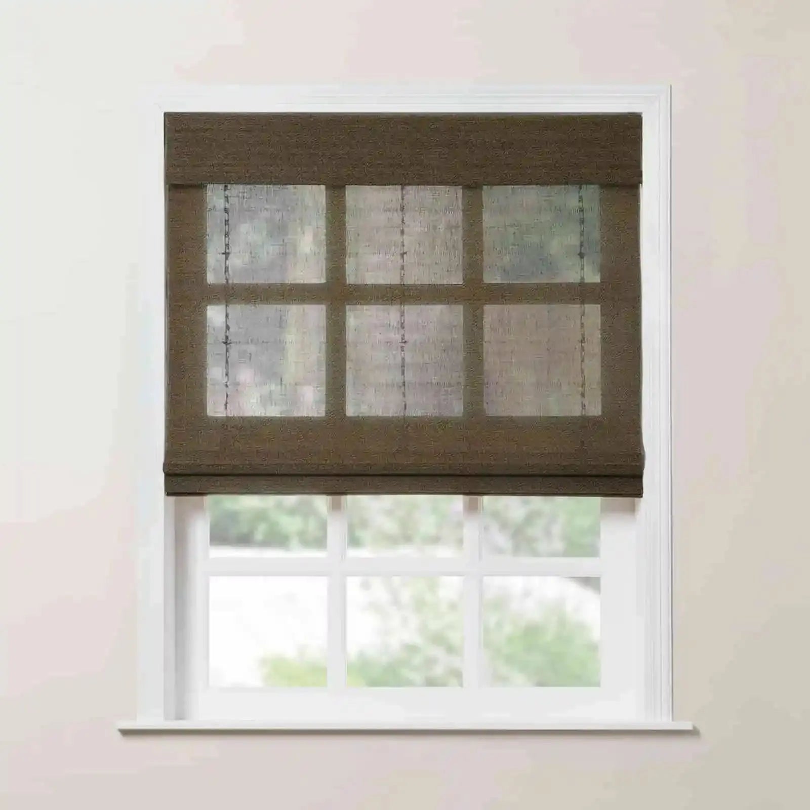 Rae Natural Ramie Bamboo Woven Shades - Series P | Eco-Friendly Window Coverings for Living Room, Bedroom & Patio | Light Filtering & UV Protection