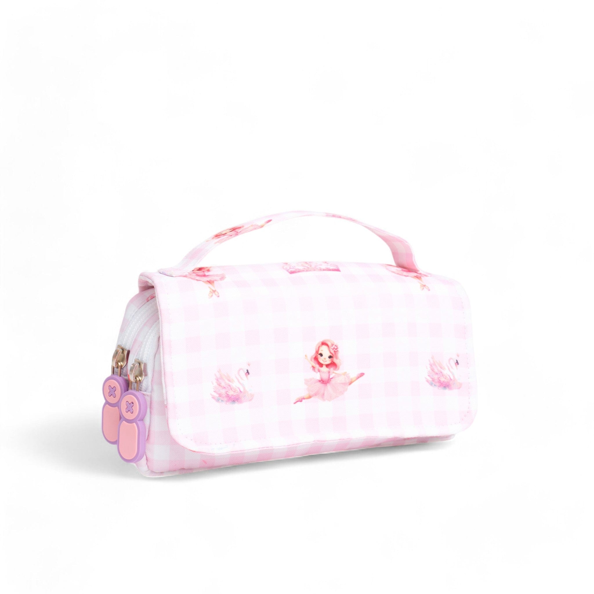 Cute Ballerina Pencil Case for Girls - Ballet Themed School Supplies Organizer - Perfect for Dance Class, Backpack, and Gift Giving