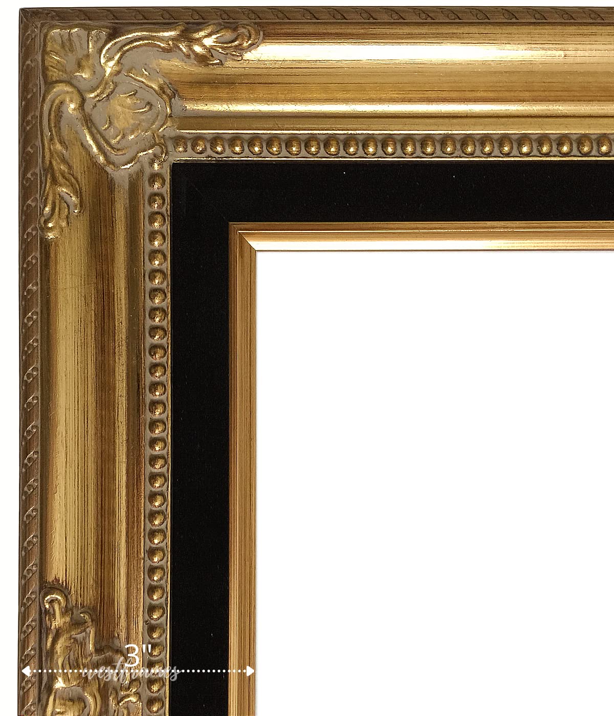 Estelle Antique Wood Baroque Picture Frame 3