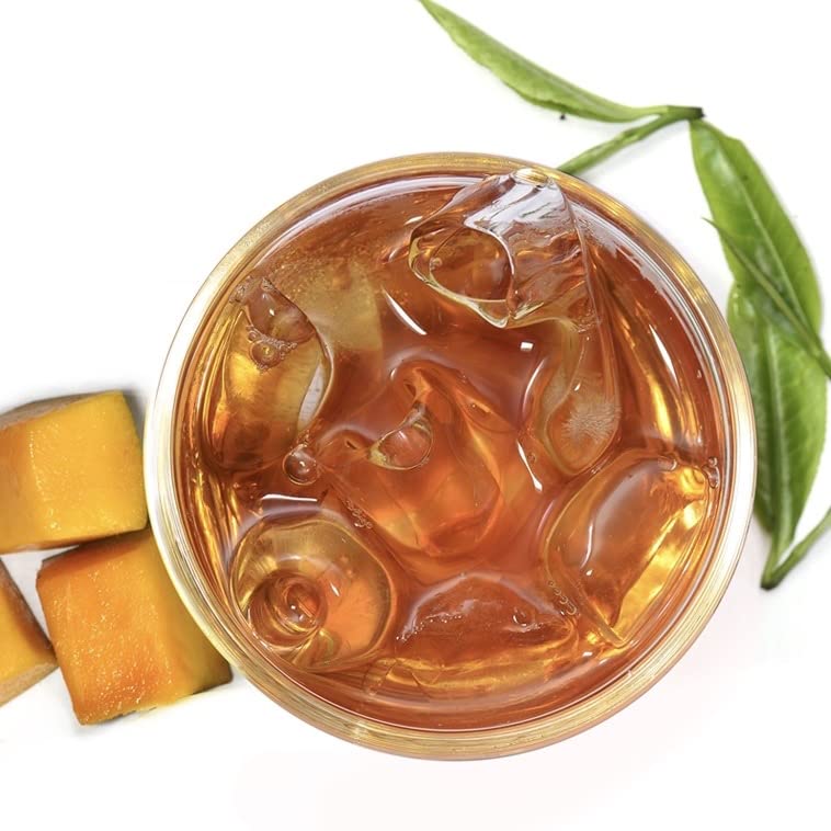 Walters Bay Mango Iced Tea Bags - 18 Count Gallon-Sized Ceylon Black Tea | Unsweetened, 100% Hand-Plucked, Luscious Mango Flavor | Perfect for Summer Parties, Office Refreshments & Healthy Beverage Alternatives