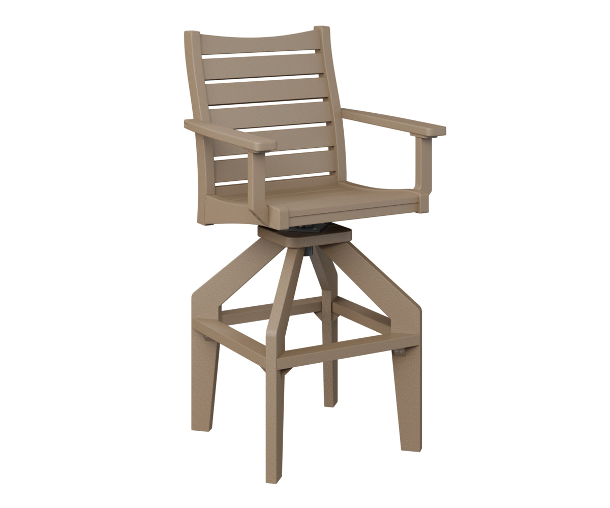 Berlin Gardens Bristol Swivel XT Chair - Heavy Duty Outdoor Patio Dining Chair with 360° Rotation, Weather-Resistant & Comfortable - Perfect for Backyard, Deck, Garden, and Poolside Relaxation