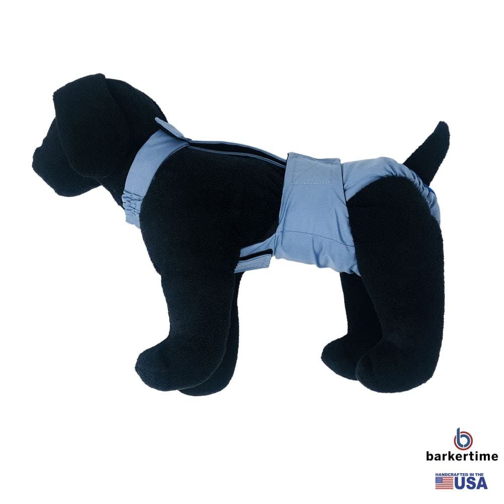 Baby Blue Dog Diaper Overall Size S with Tail Hole | Made in USA | Washable Pet Diaper for Small Dogs | Perfect for House Training, Travel & Post-Surgery Care