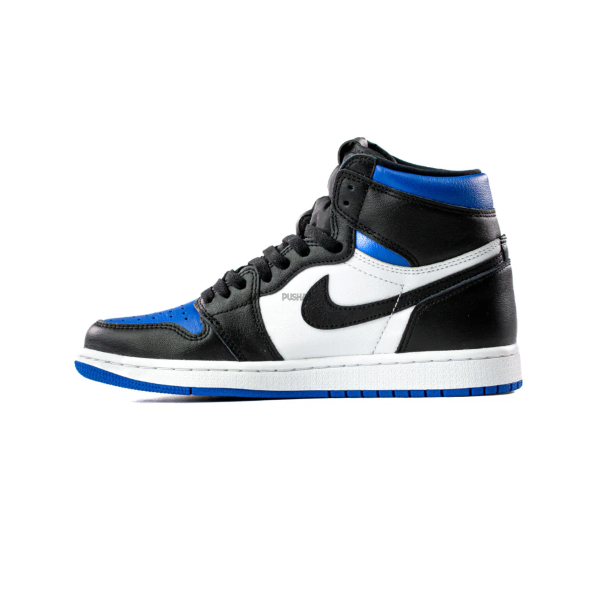 Air Jordan 1 'Royal Toe' GS Basketball Shoes - Retro High Top Sneakers for Women & Girls - Perfect for Streetwear, Basketball Games & Casual Fashion