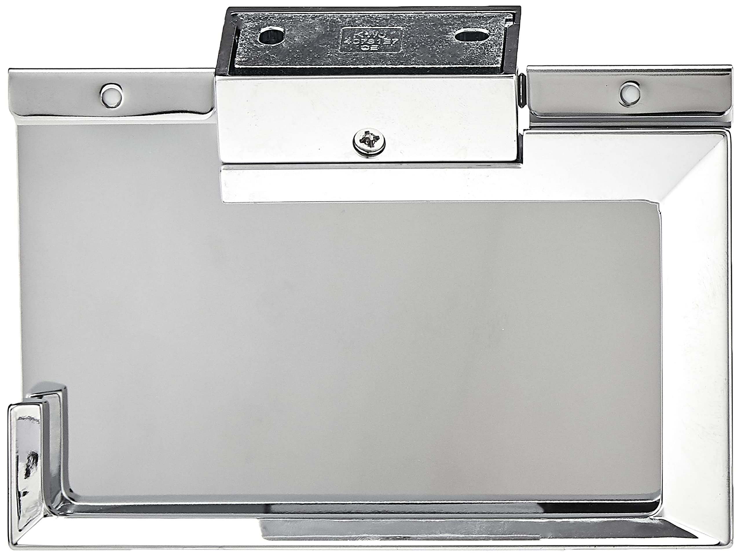 Grohe 40781000 Selection Cube Toilet Paper Holder with Cover in Starlight Chrome - Modern Bathroom Tissue Dispenser for Home & Office