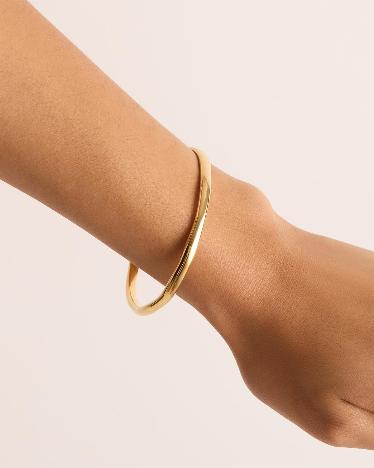 18K Gold Vermeil Love Bangle Bracelet for Women - Romantic Gift for Anniversary, Valentine's Day & Special Occasions