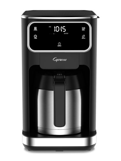 Capresso 10 Cup Touchscreen Coffee Maker with Thermal Carafe - Stainless Steel Programmable Drip Coffee Machine for Home & Office - Perfect for Morning Brews & Entertaining Guests