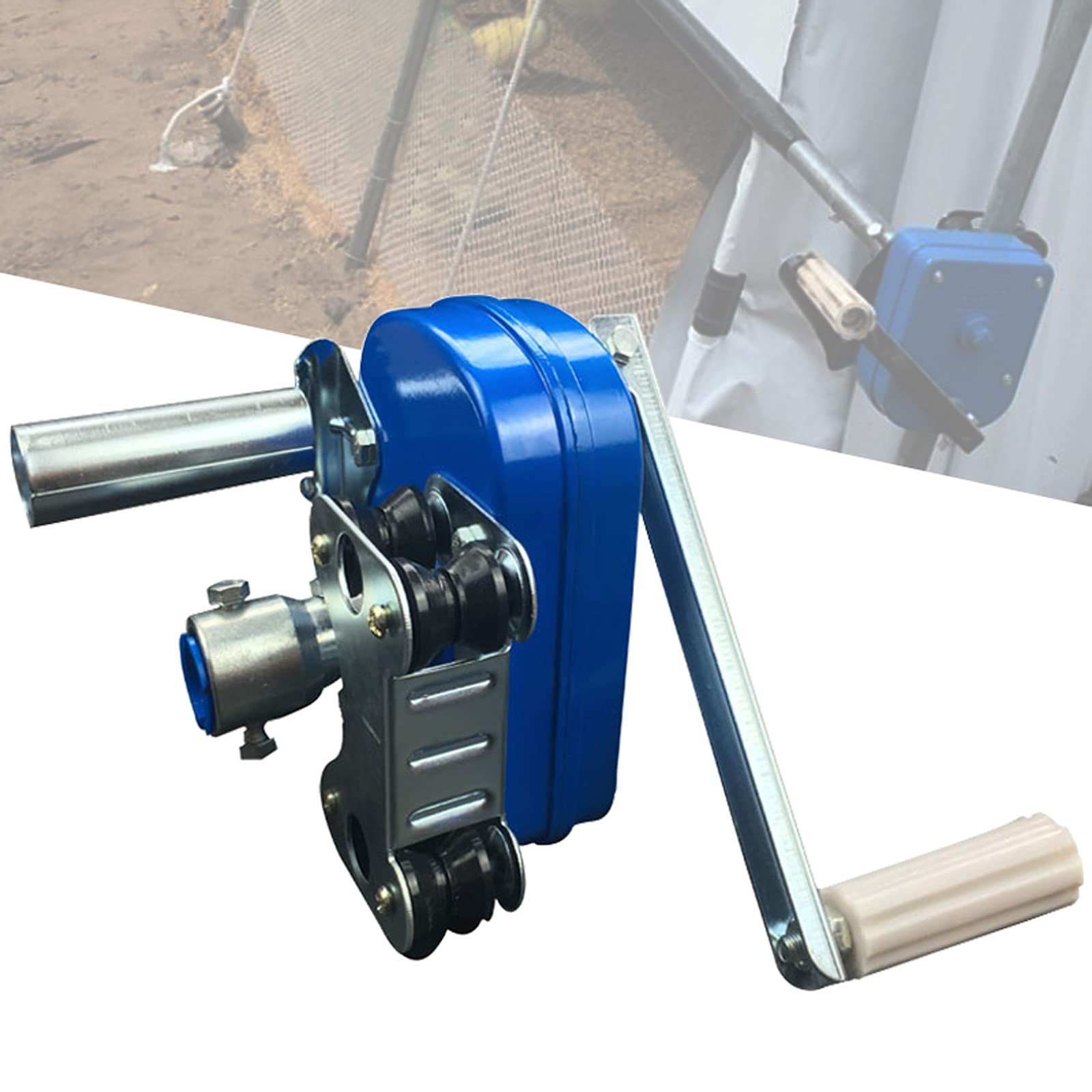 Greenhouse Sidewall Manual Hand Crank Winch - Durable Greenhouse Film Roller for Agriculture & Gardening | Non-Slip Ergonomic Handle | Easy-to-Use Plant Covering System | Perfect for Seasonal Crop Protection & Ventilation Control
