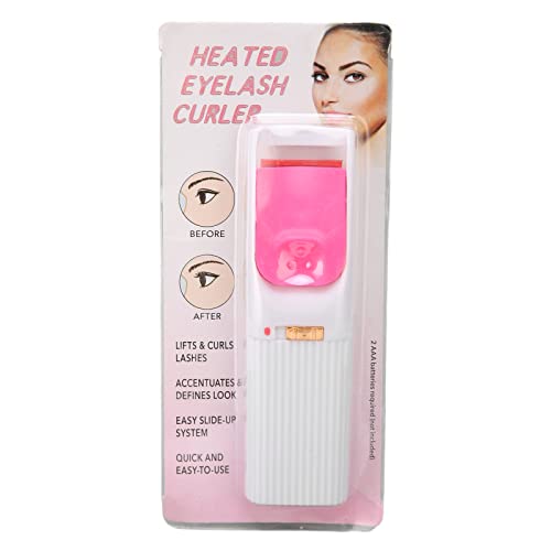 Heated Eyelash Curler - 40°C Constant Temperature, Fast Preheating, Long-Lasting Curl - Temperature Sensitive Control with Curved Design for Perfect Lashes | Great for Home Use, Travel & Professional Makeup