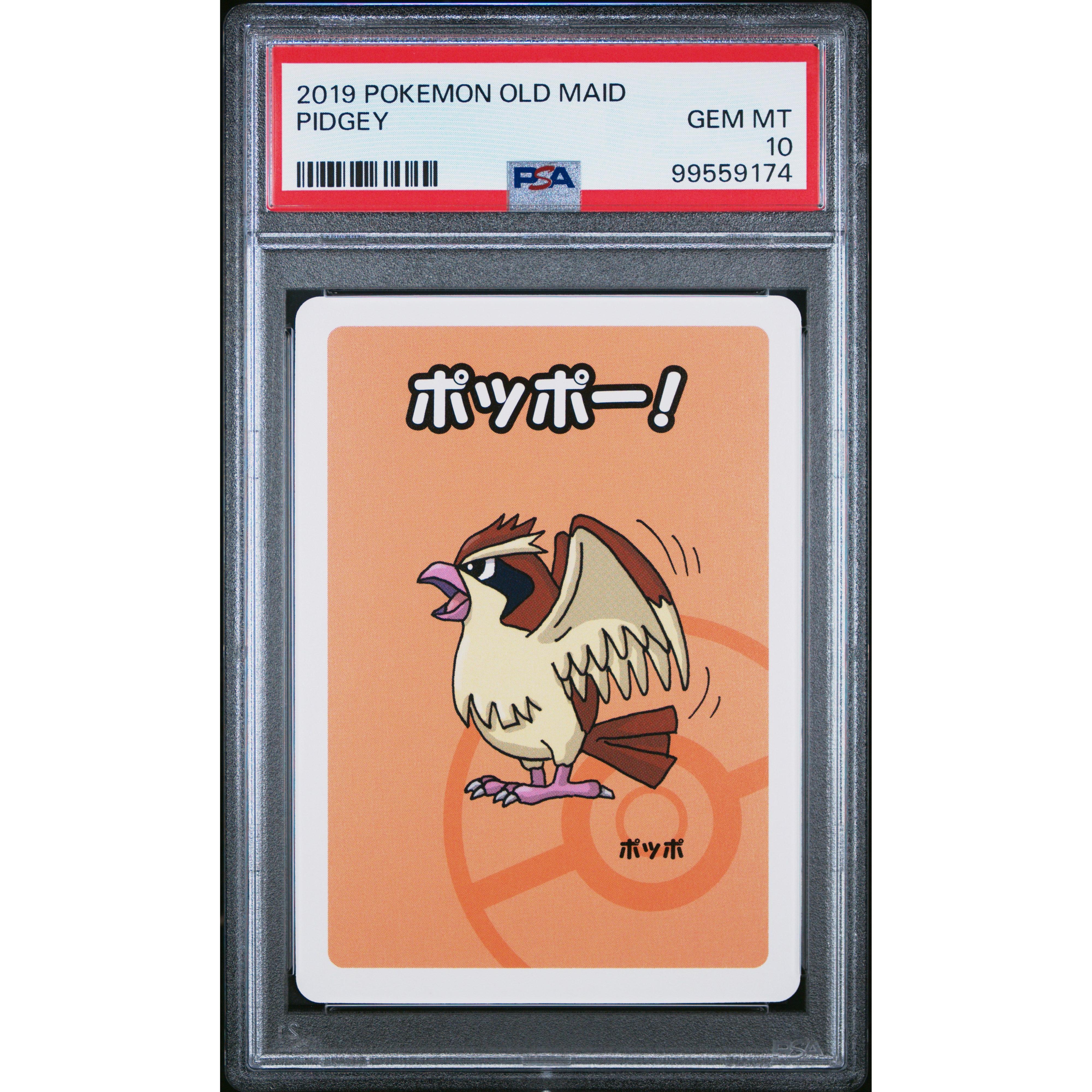 2019 Pokemon Japanese Old Maid Pidgey PSA 10 Graded Card - Perfect for Collectors, Gaming Tournaments & Pokemon Memorabilia Displays