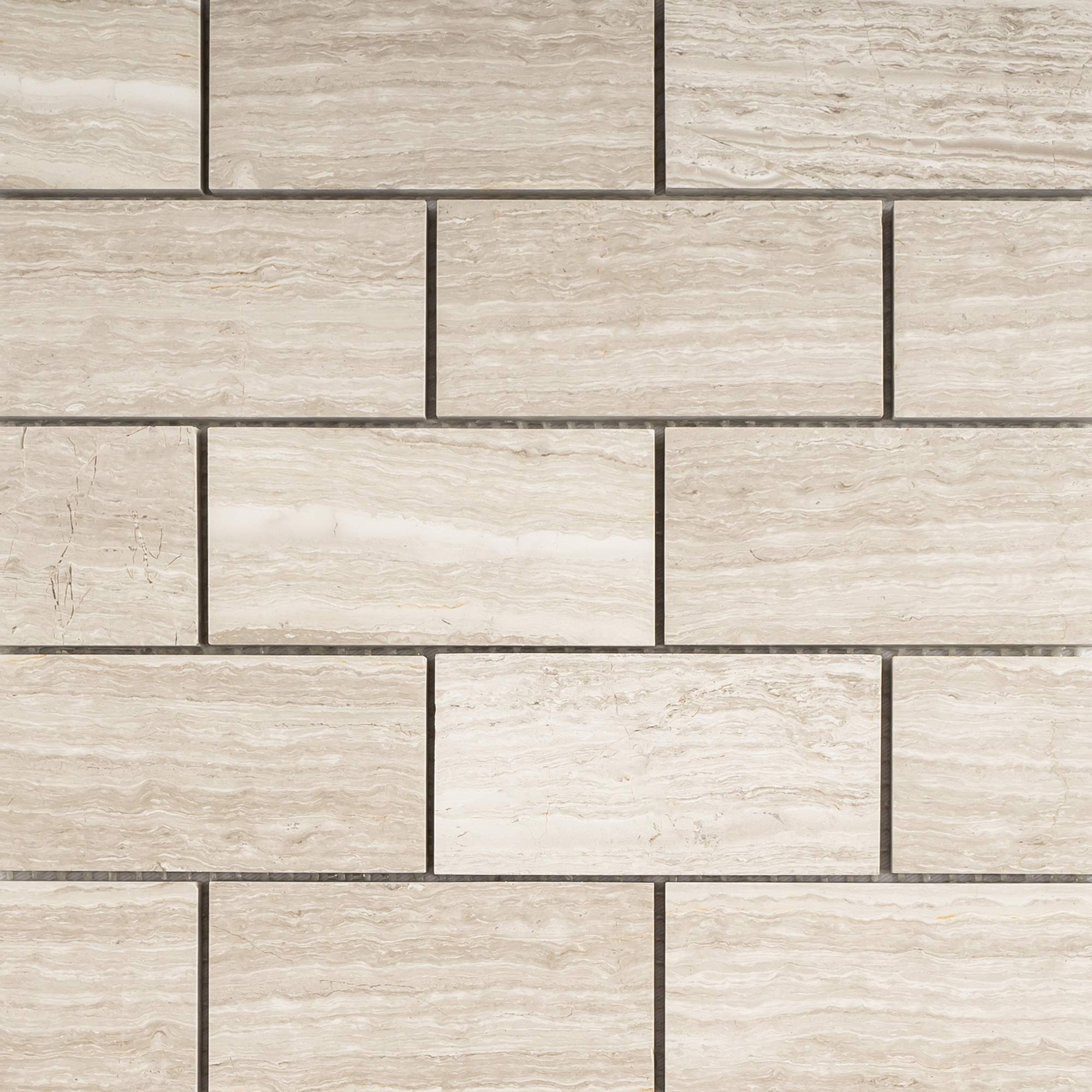 TWOBEG-01 2x4 Wooden Beige Brick Subway Tile Marble Mosaic Sheet - Peel and Stick Backsplash Wall Tile for Kitchen, Bathroom, Shower & Floor - Waterproof, Easy to Install, DIY Home Decor Upgrade