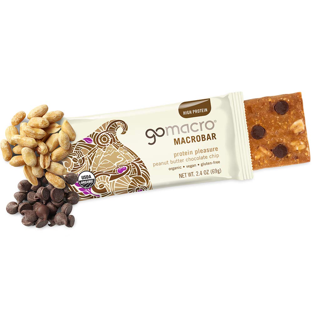 GoMacro MacroBar Mini Organic Vegan Snack Bars - Oatmeal Chocolate Chip (24 Count) | Organic Vegan Protein Bars - Peanut Butter Chocolate Chip (12 Count) | Healthy Plant-Based Snacks for Hiking, Workouts & On-The-Go Energy