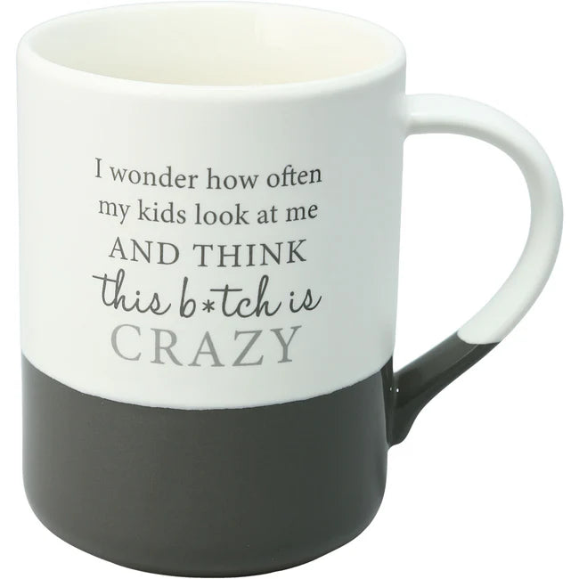 Funny Coffee Mug for Parents - My Kids Look At Me... Insulated Ceramic Cup - Perfect for Mornings, Office & Gifts
