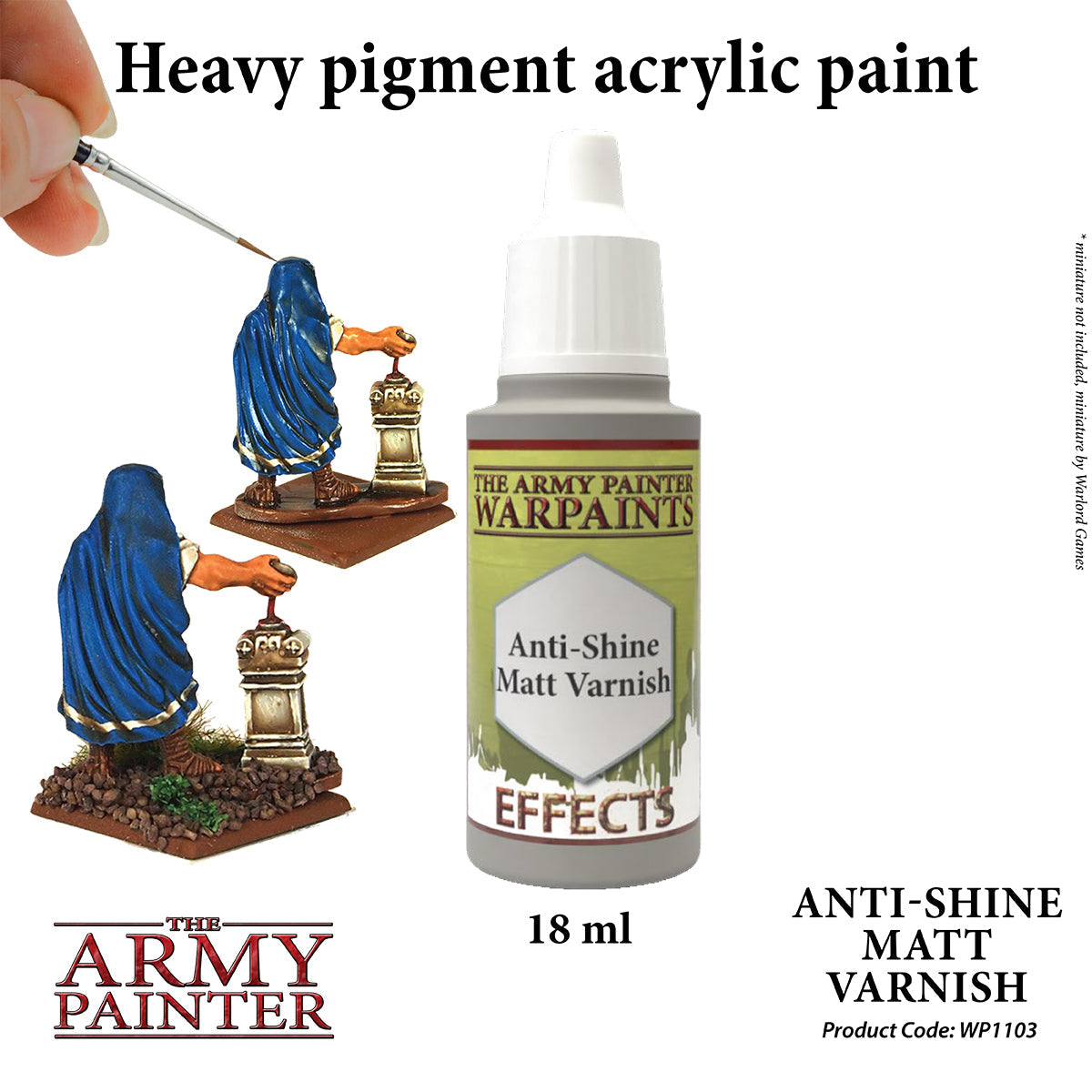 Warpaints Effect: Anti-Shine Matt Varnish for Miniatures & Models - Perfect for Tabletop Gaming and Warhammer Painting