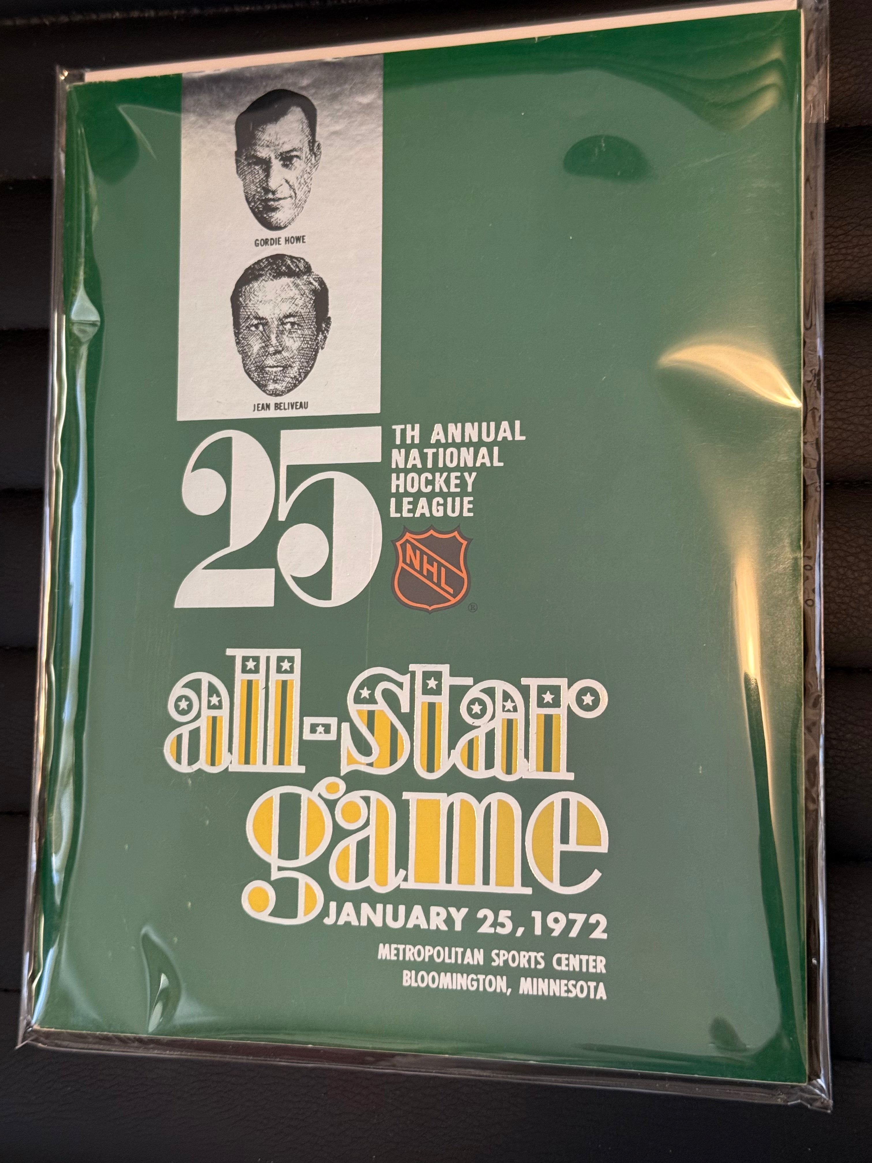 1972 NHL All-Star Game Program - Rare High-Grade Condition Hockey Collectible - Perfect for NHL Fans, Memorabilia Collectors & Sports History Enthusiasts