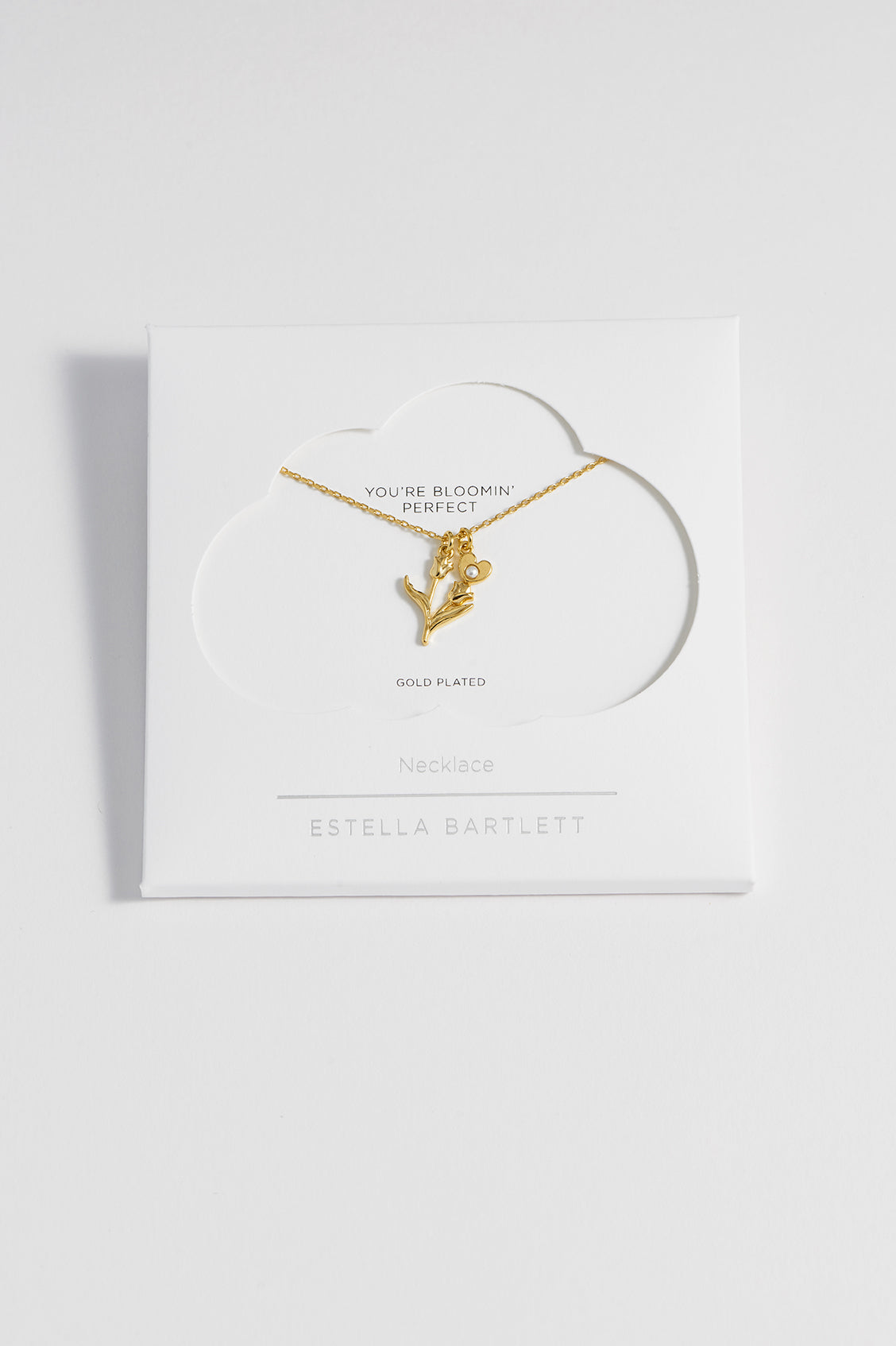 Elegant Pearl Heart Tulip Pendant Necklace - Perfect for Valentine's Day Gifts, Anniversary Presents & Romantic Occasions