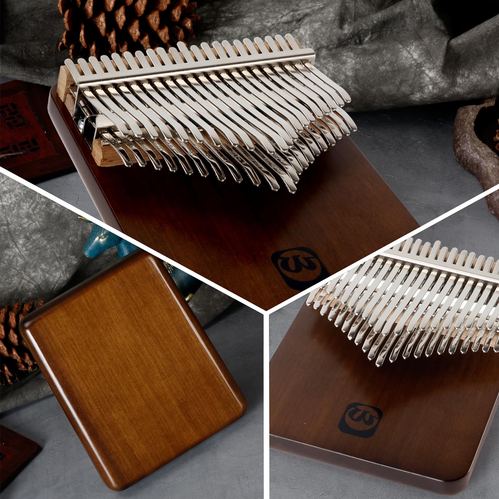 42 Key Kalimba Thumb Piano - Premium Walnut Wood Finger Piano with Songbook & Tuning Hammer | Portable Musical Instrument for Beginners, Meditation, Gifts & Music Therapy