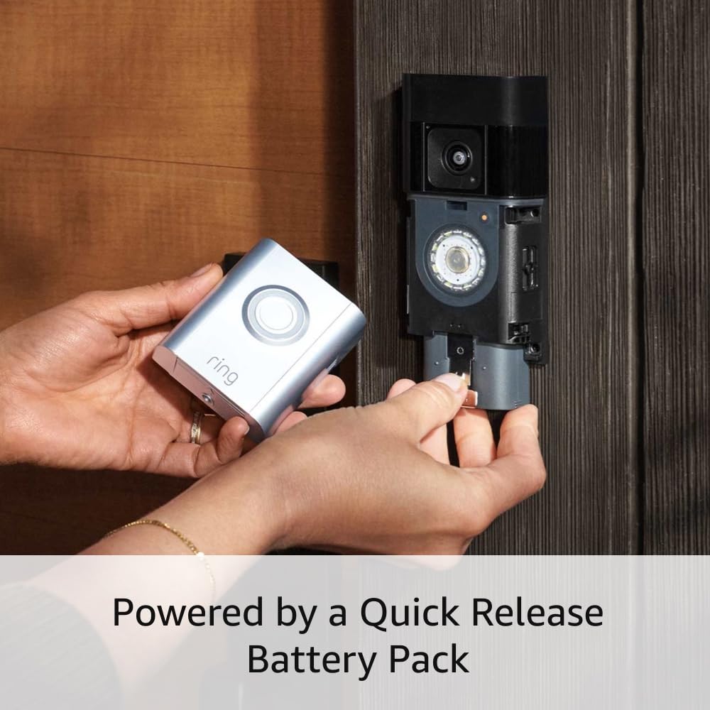 Ring Battery Doorbell Pro with Ring Chime (2nd Gen) - Wireless Video Doorbell Camera, HD 1080p, Two-Way Talk, Motion Detection - Perfect for Home Security & Smart Home Integration