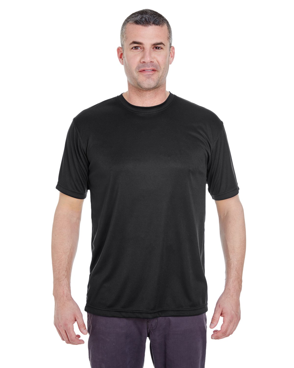 UltraClub 8620 Men's Basic Performance T-Shirt - Moisture Wicking Quick Dry Active Tee for Gym, Running & Workout | Comfortable Casual Wear for Everyday Use