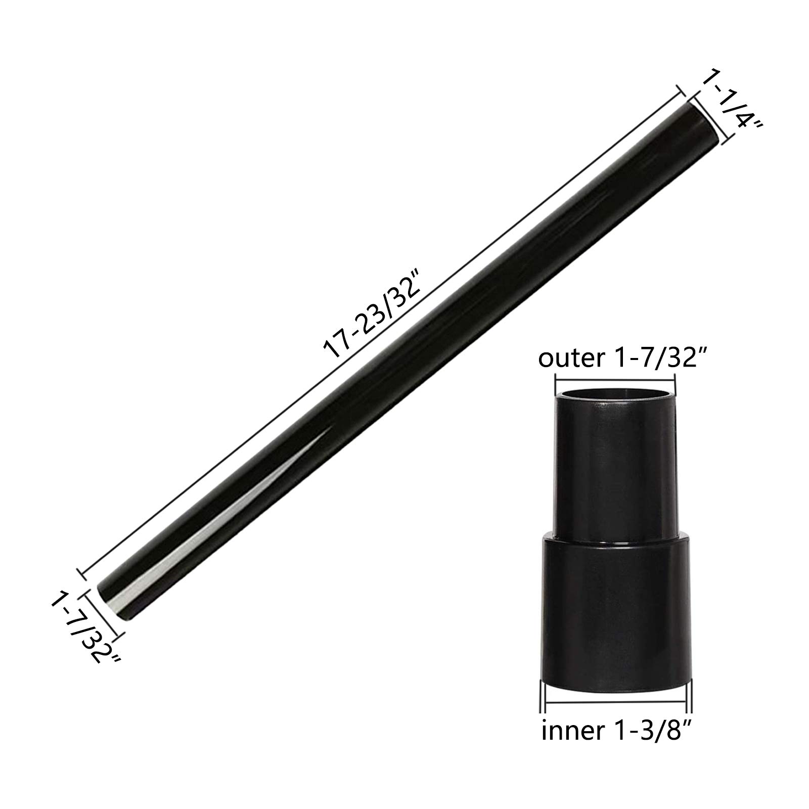 VideoPUP 3-Pack Vacuum Cleaner Extension Wands (1-1/4