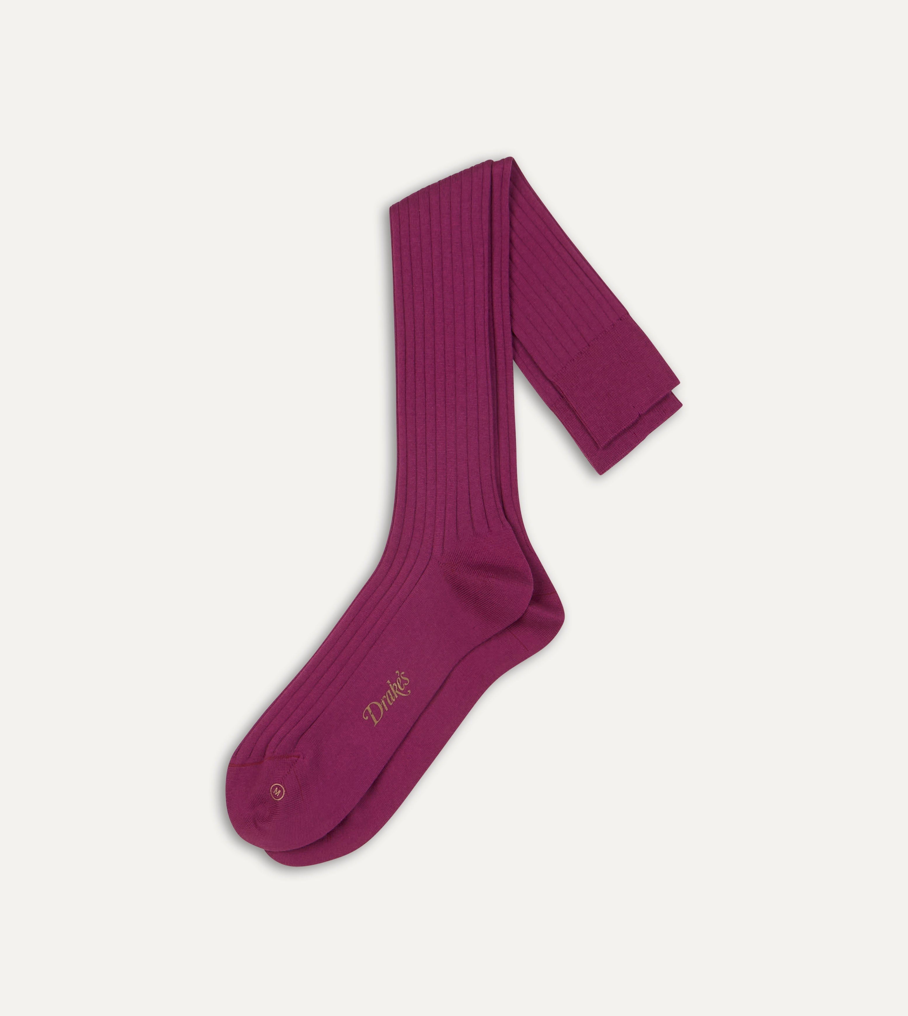 Fuchsia Cotton Over the Calf Socks for Women - Soft & Comfortable Knee-High Socks - Perfect for Work, Hiking & Everyday Wear