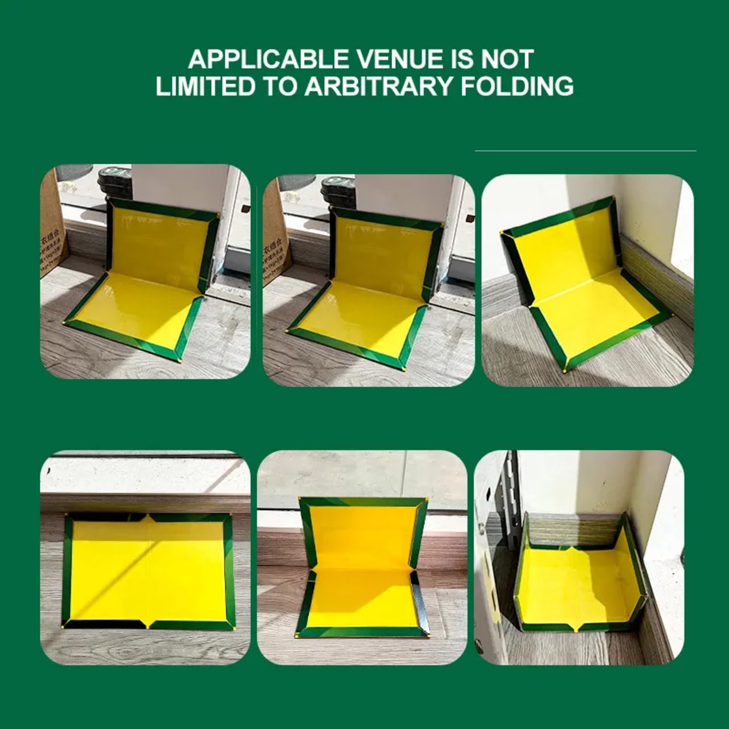 Green & Yellow Sticky Insect Traps for Indoor & Outdoor Use - Large 6.5 x 8 Inch Fly Catcher Glue Boards (Pack of 5) - Perfect for Garden, Greenhouse, and Home Pest Control