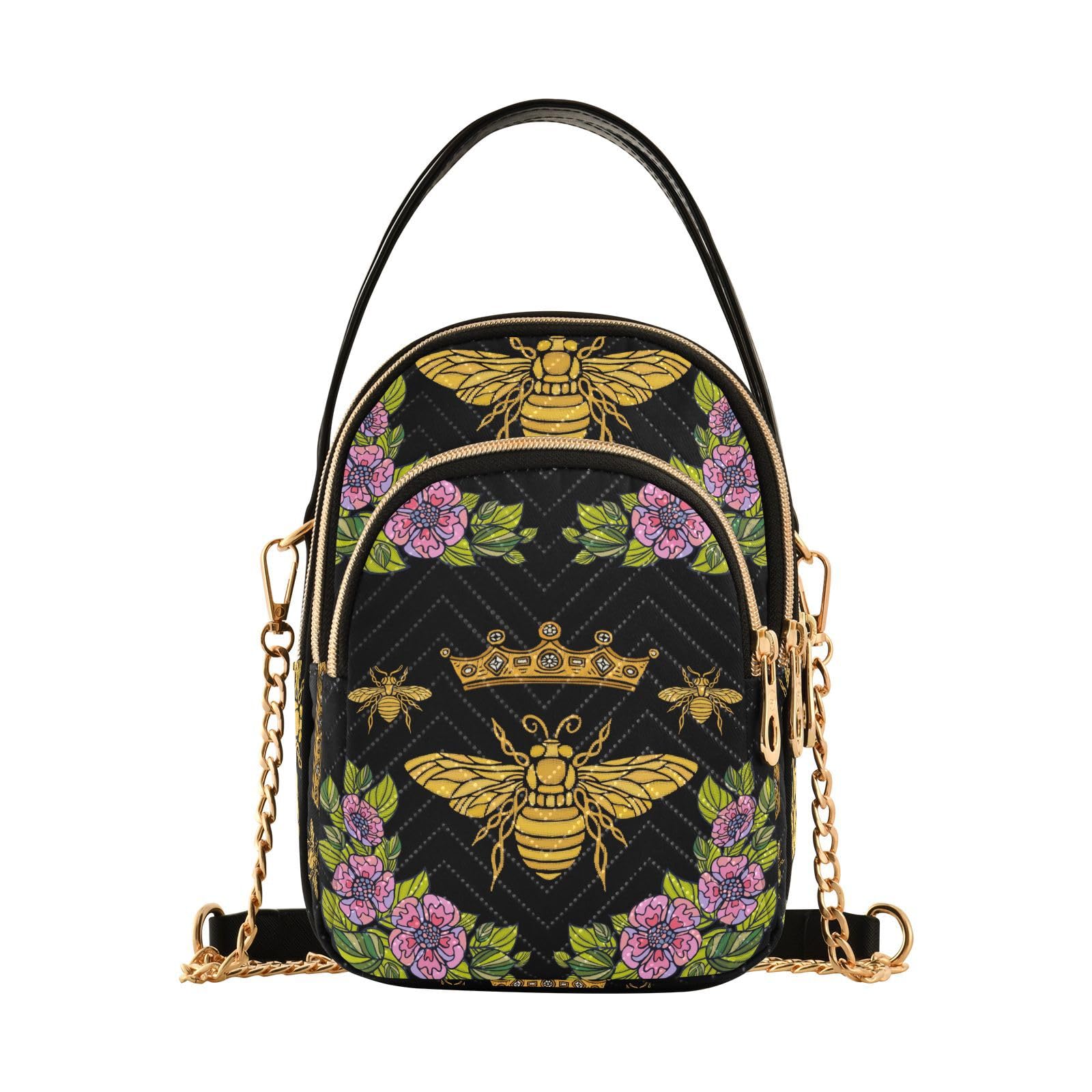 Trendy Quilted Crossbody Bags for Women - Pink Butterfly Design Travel Handbag with Phone Pocket | Perfect for Daily Use, Shopping & Travel Accessories