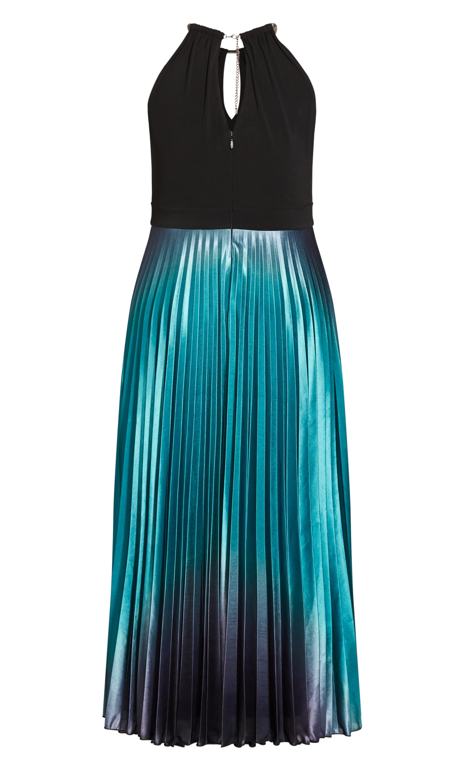 Elegant Pleated Ombre Maxi Dress for Women - Perfect for Summer Beach Vacations, Weddings & Evening Parties