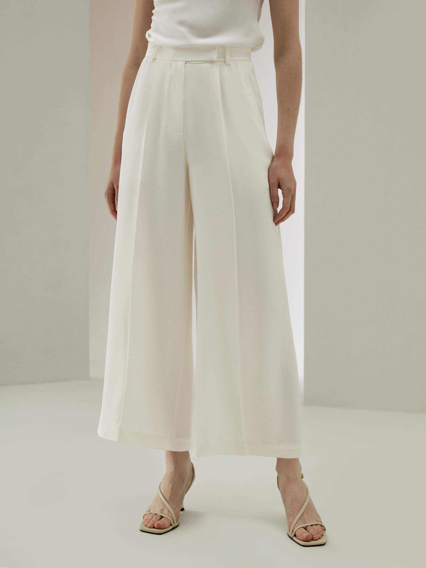 LilySilk 100% Pure Silk Pants for Women - 30 Momme Heavyweight Wide Leg Lounge Trousers | Lightweight, Breathable & Versatile | Perfect for Casual Wear, Travel & Relaxation at Home