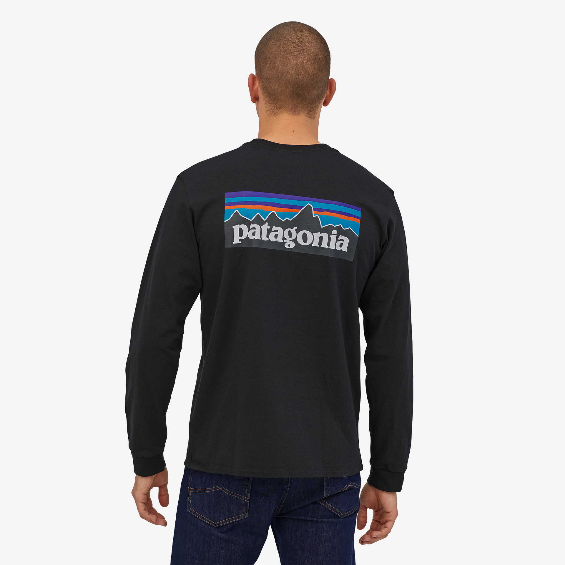 Men's Long Sleeve P6 Logo Responsibility Tee® - Comfortable Cotton Crewneck Shirt for Casual Wear & Everyday Outfits