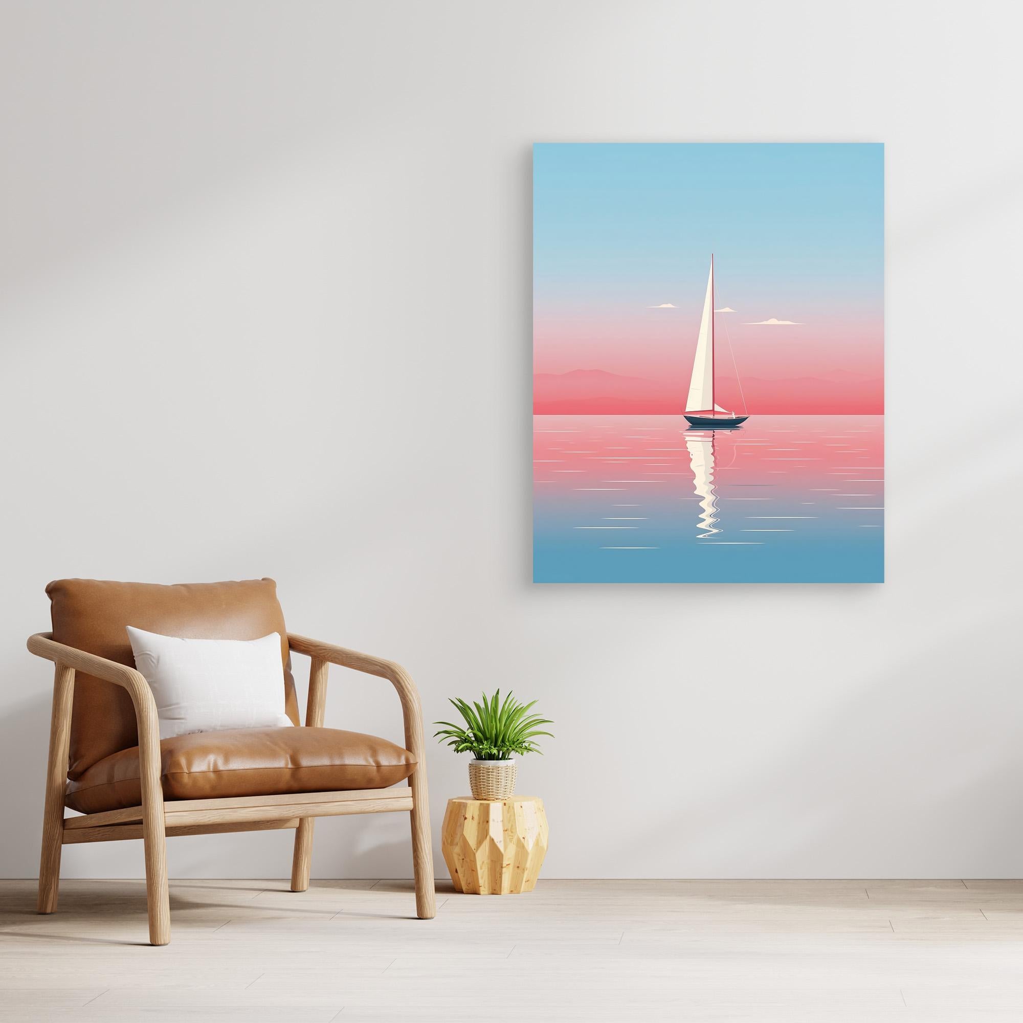 Emiliano Deificus Sailing In Peace Canvas Print - Nautical Wall Art for Living Room, Bedroom & Office Decor