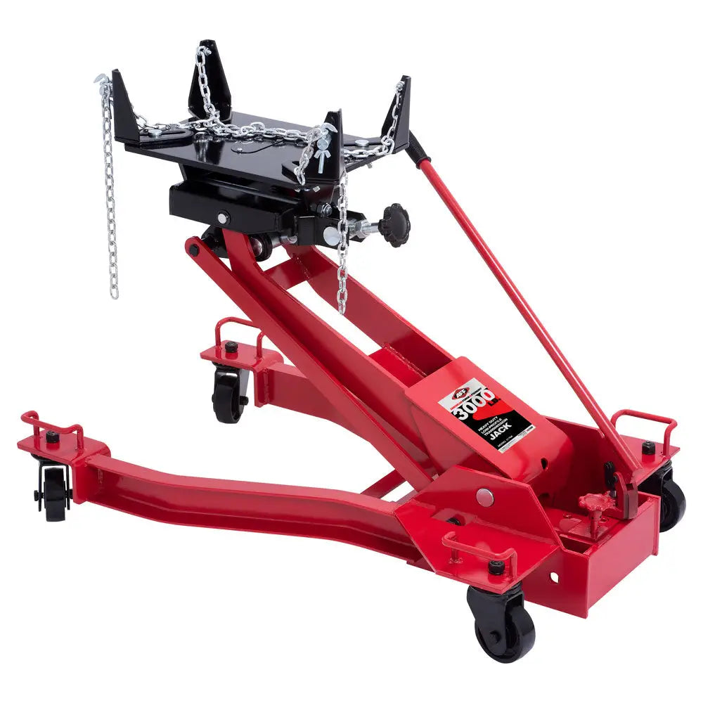 AFF 3179A Low Profile Transmission Jack - Heavy Duty 3000 lbs Capacity for Car Repair & Auto Shop Use