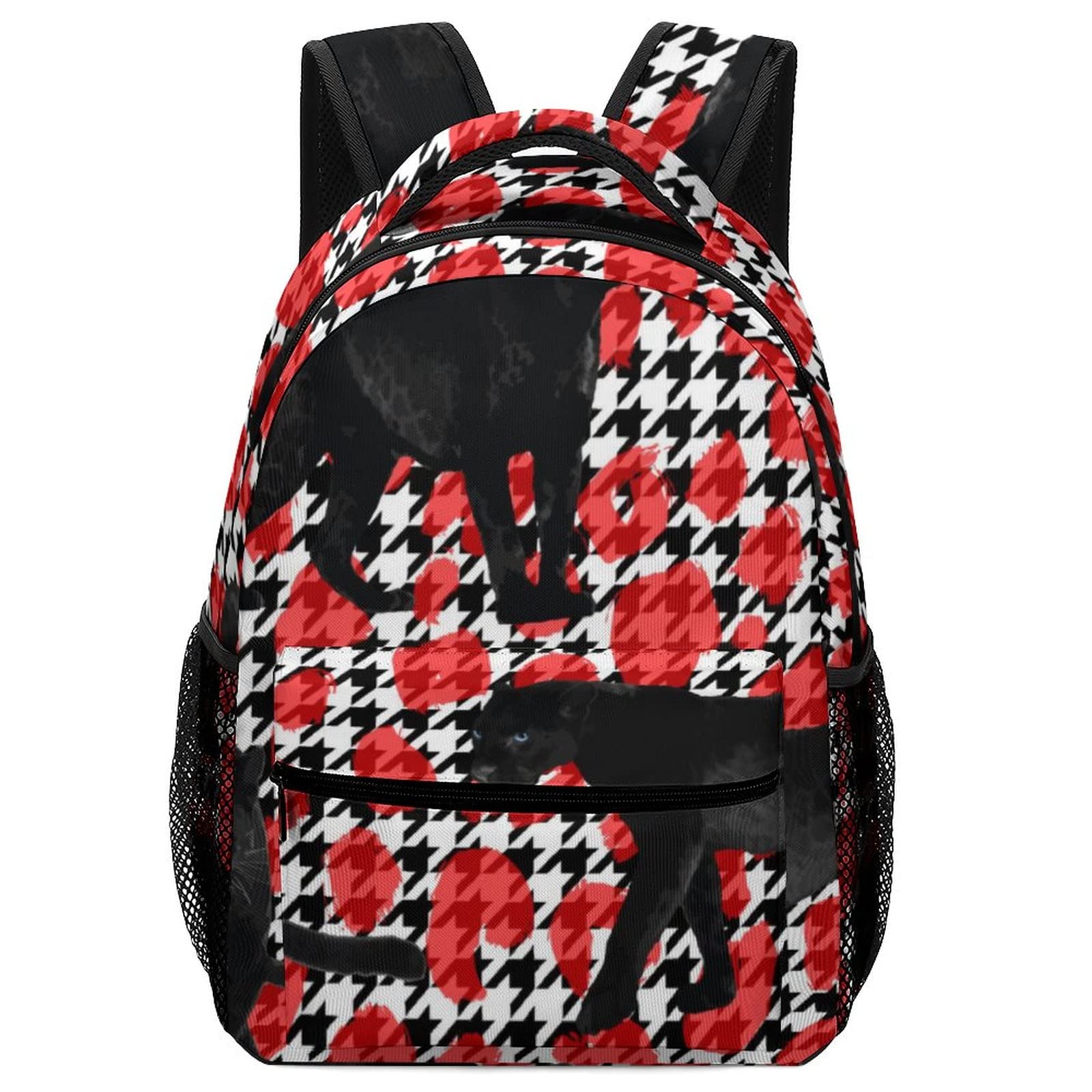 Personalized Kids School Backpack - LafalPer Teens Rucksack with Black Panther Print, Durable Bookbag for Daily Use | Perfect for School, Travel & Outdoor Adventures