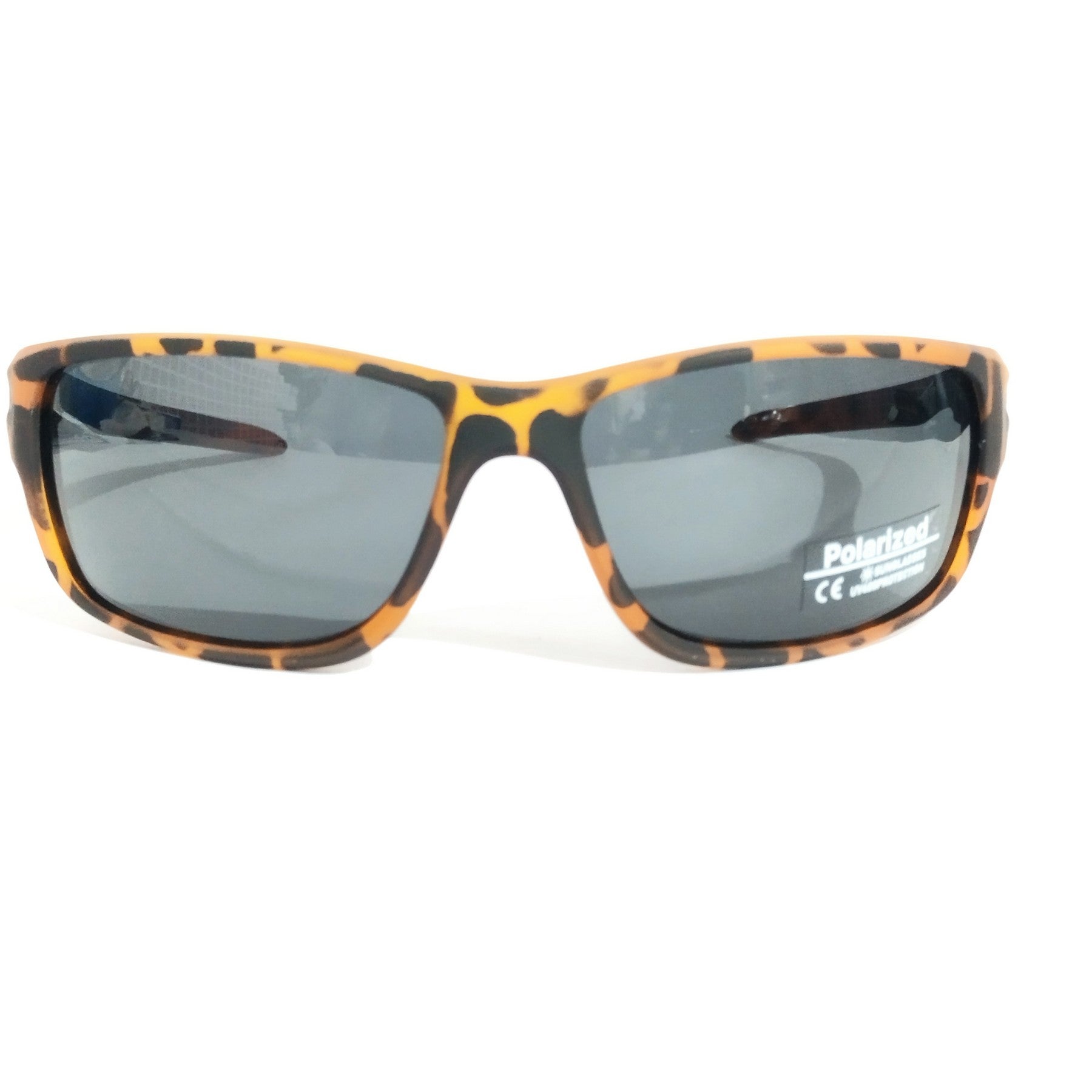 Stylish Brown Wraparound Polarized Sunglasses for Men & Women - UV Protection, Lightweight & Comfortable - Perfect for Driving, Beach, and Outdoor Activities