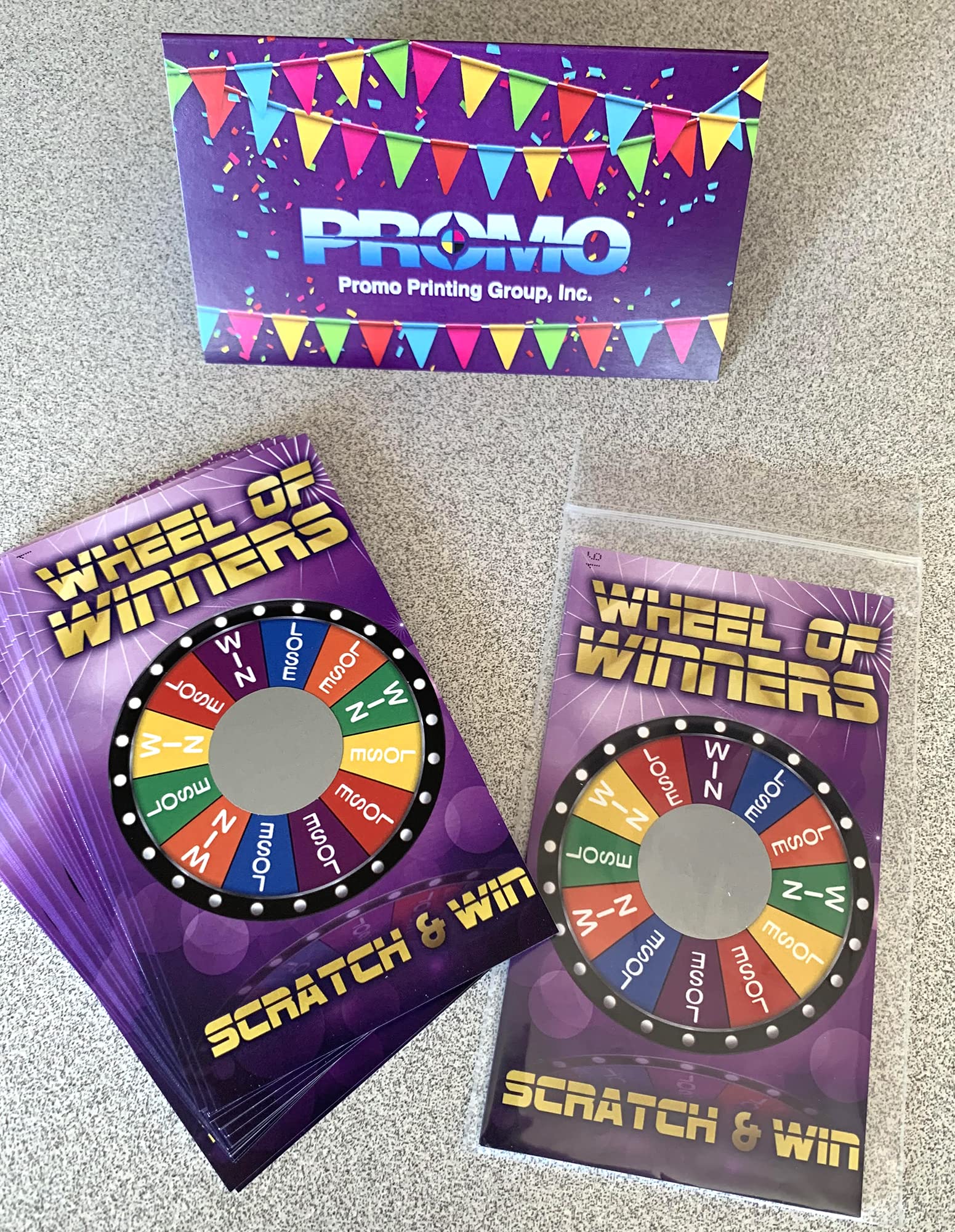 Wheel of Winners Scratch Off Cards - 30 Pack | Fun Prize Game for Parties, Events & Fundraisers | Perfect for Birthday, Office & School Activities