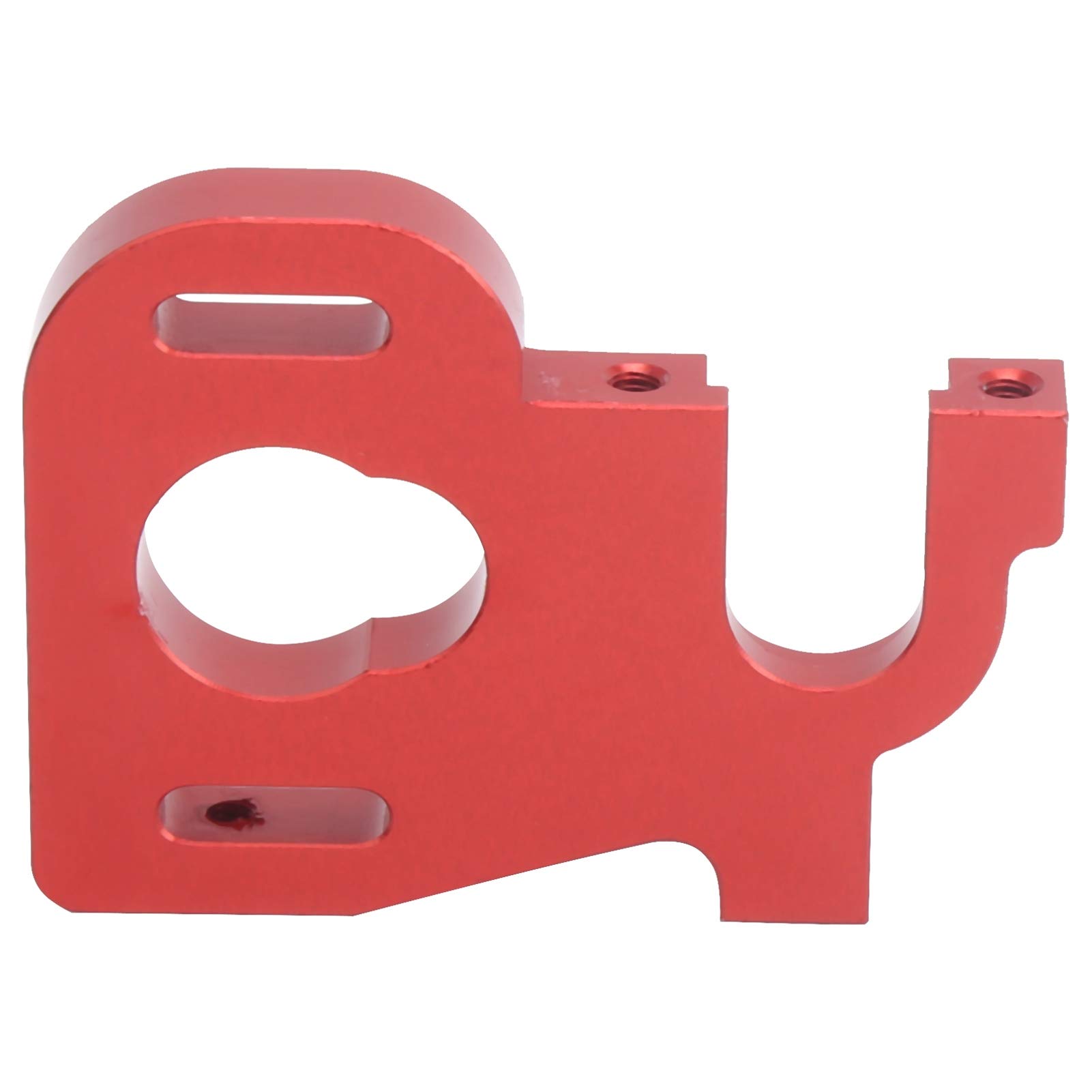 Aluminum Alloy Adjustable RC Motor Mount Holder for Wltoys 1/14 144001 RC Car - Red | Durable Replacement Part for RC Vehicle Upgrades & Off-Road Racing