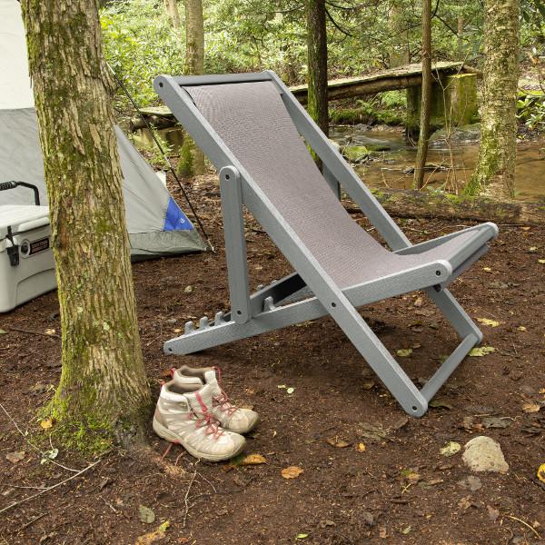 Arabella Folding Sling Chair - Portable Outdoor Camping Chair with Cup Holder - Lightweight & Durable for Beach, Picnic, Backyard, and Travel