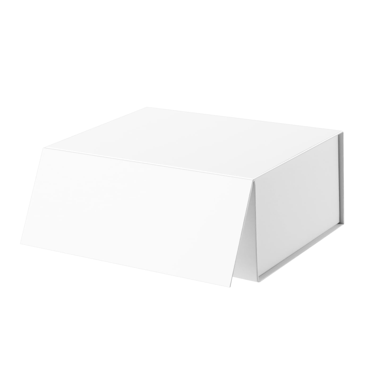 Premium Matte White Gift Box with Magnetic Closure - 9x6.5x3.8 Inches, Grain Texture, Bridesmaid Proposal Box, Wedding Party Favor, Jewelry Packaging, Luxury Gift Box for Special Occasions