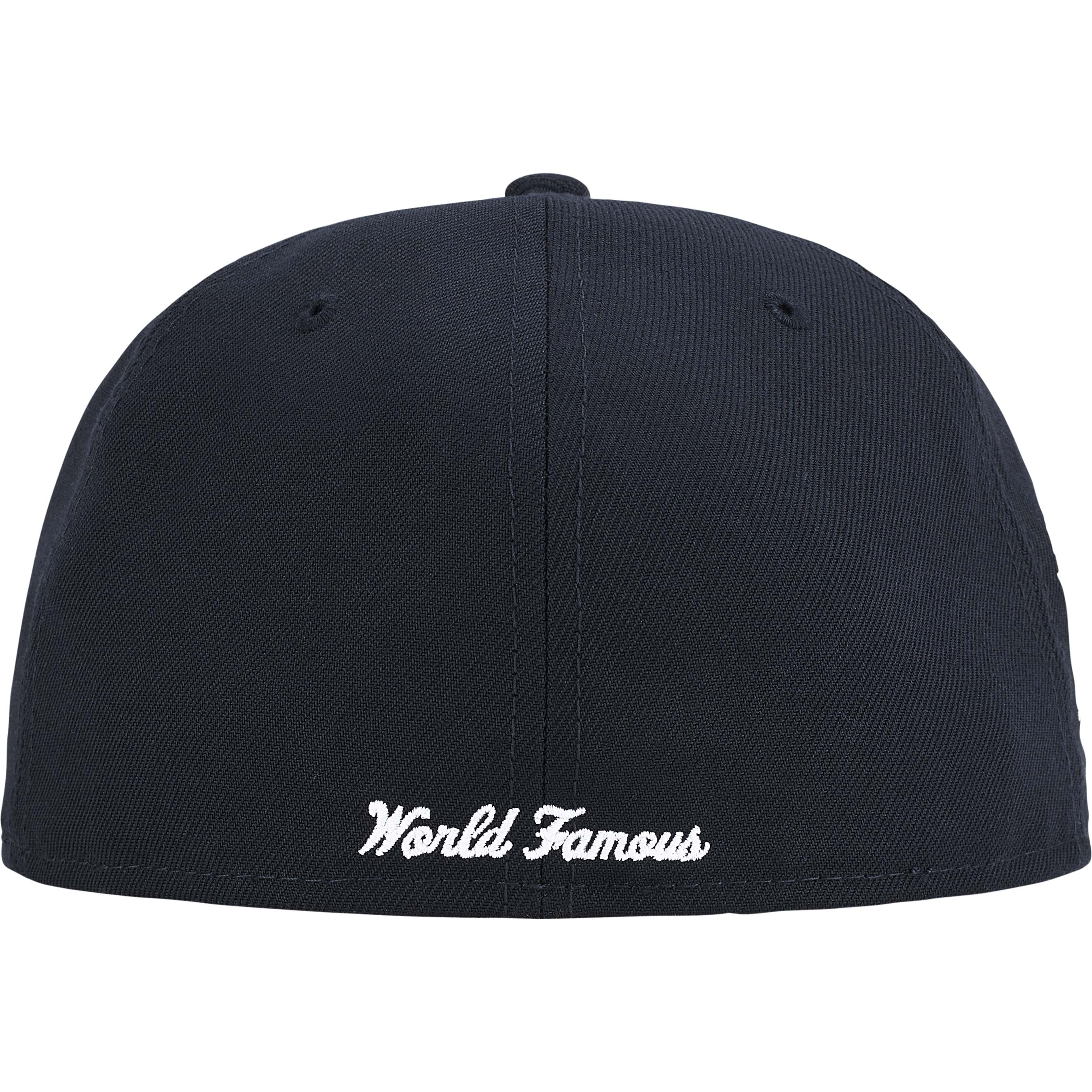 Supreme Championship Box Logo New Era Navy Snapback Hat - Stylish Streetwear for Men & Women - Perfect for Casual Outfits, Sports Events, and Urban Fashion
