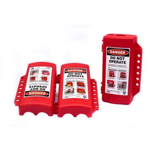 Zing Green Products 7294 - Universal Plug, Forklift, Cylinder Lockout Kit (8-Piece Set) | Industrial Safety Lockout Tagout for Electrical, Hydraulic & Pneumatic Equipment | OSHA Compliant Workplace Safety Gear